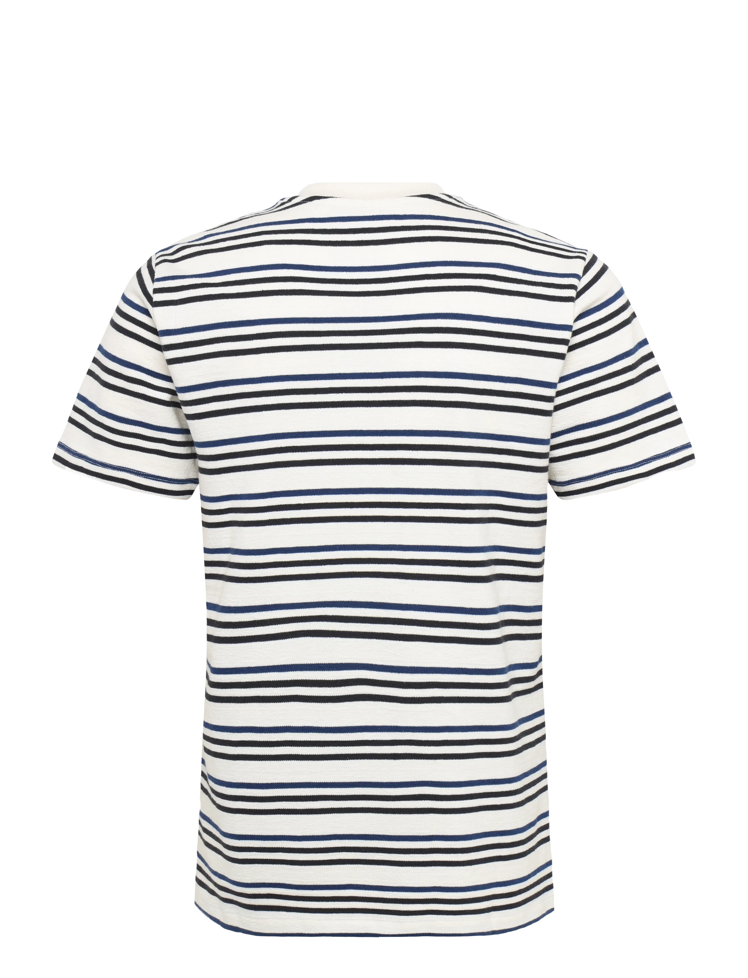 Casual Friday - CFLEON striped frotté tee - cloud dancer - 1