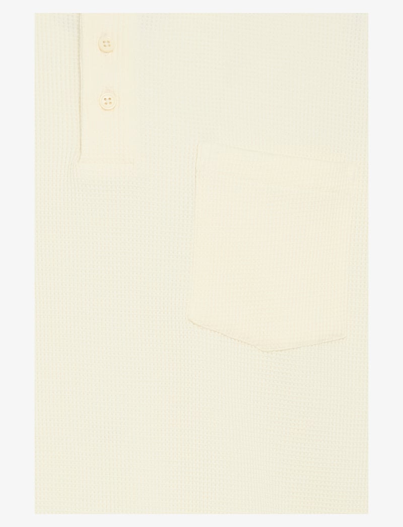 Casual Friday - CFCAMERON 0210 waffle polo - kortærmede poloer - egret - 3