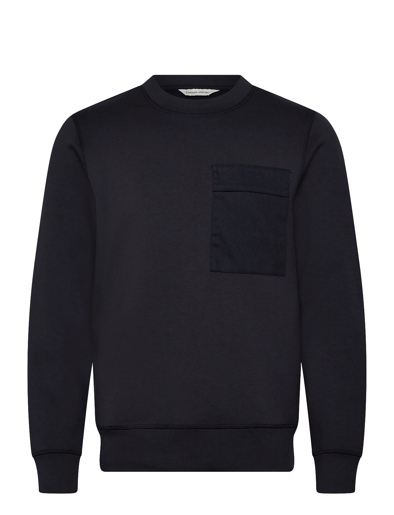 CFVIDAR viscose sweat w.contrast po - DARK