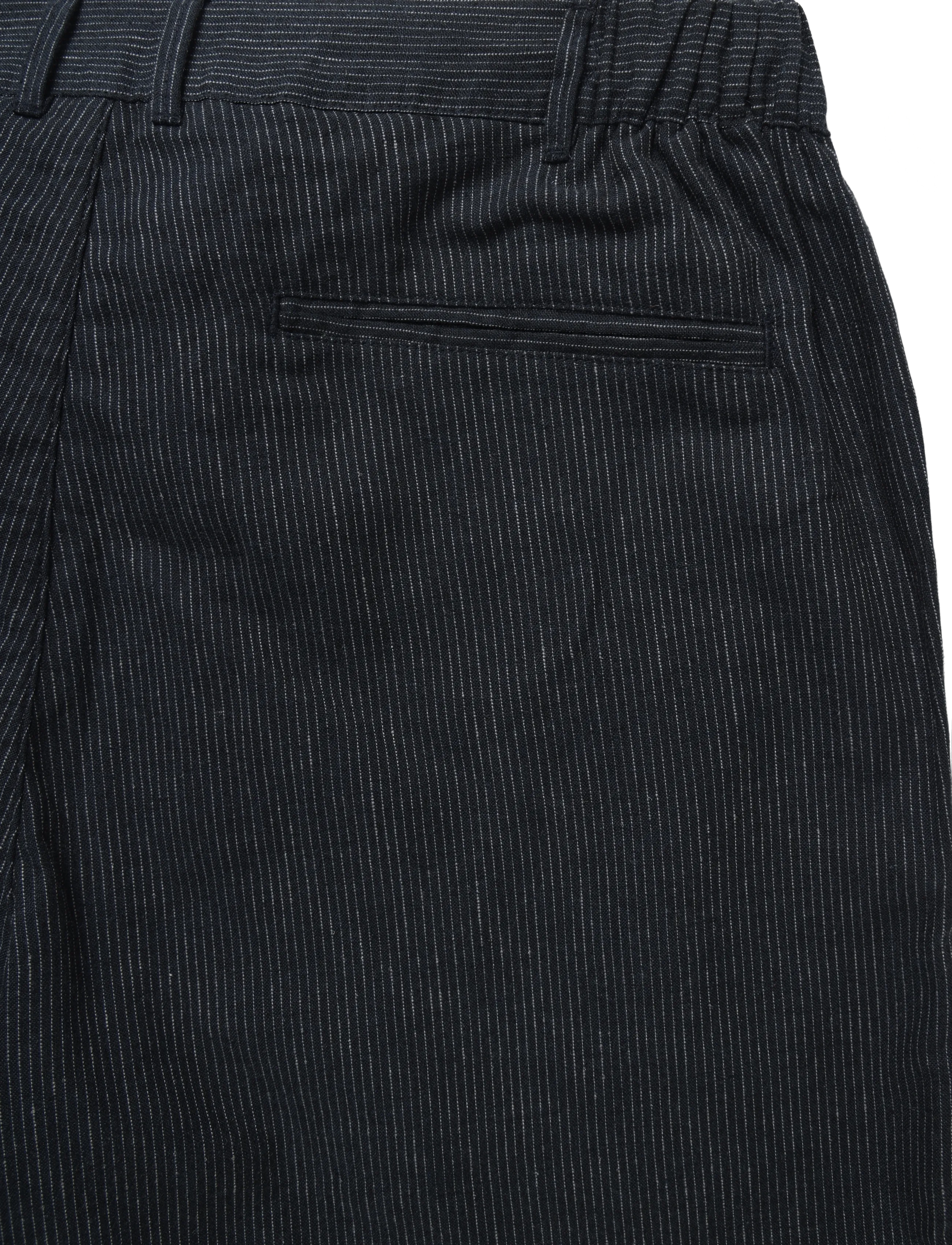 Casual Friday - CFELIAN 0207 striped linen mix shor - linased lühikesed püksid - dark navy - 2