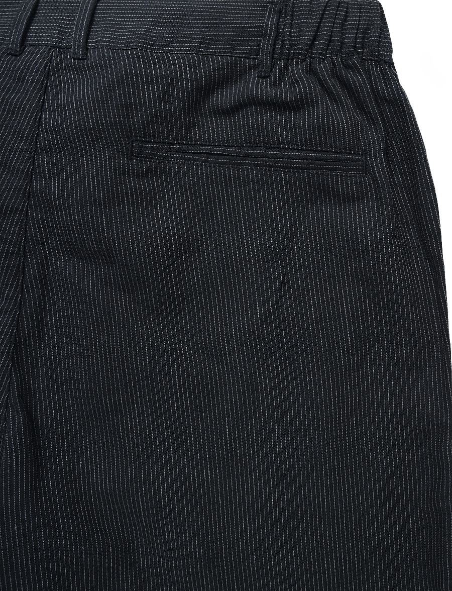 Casual Friday - CFELIAN 0207 striped linen mix shor - linased lühikesed püksid - dark navy - 2
