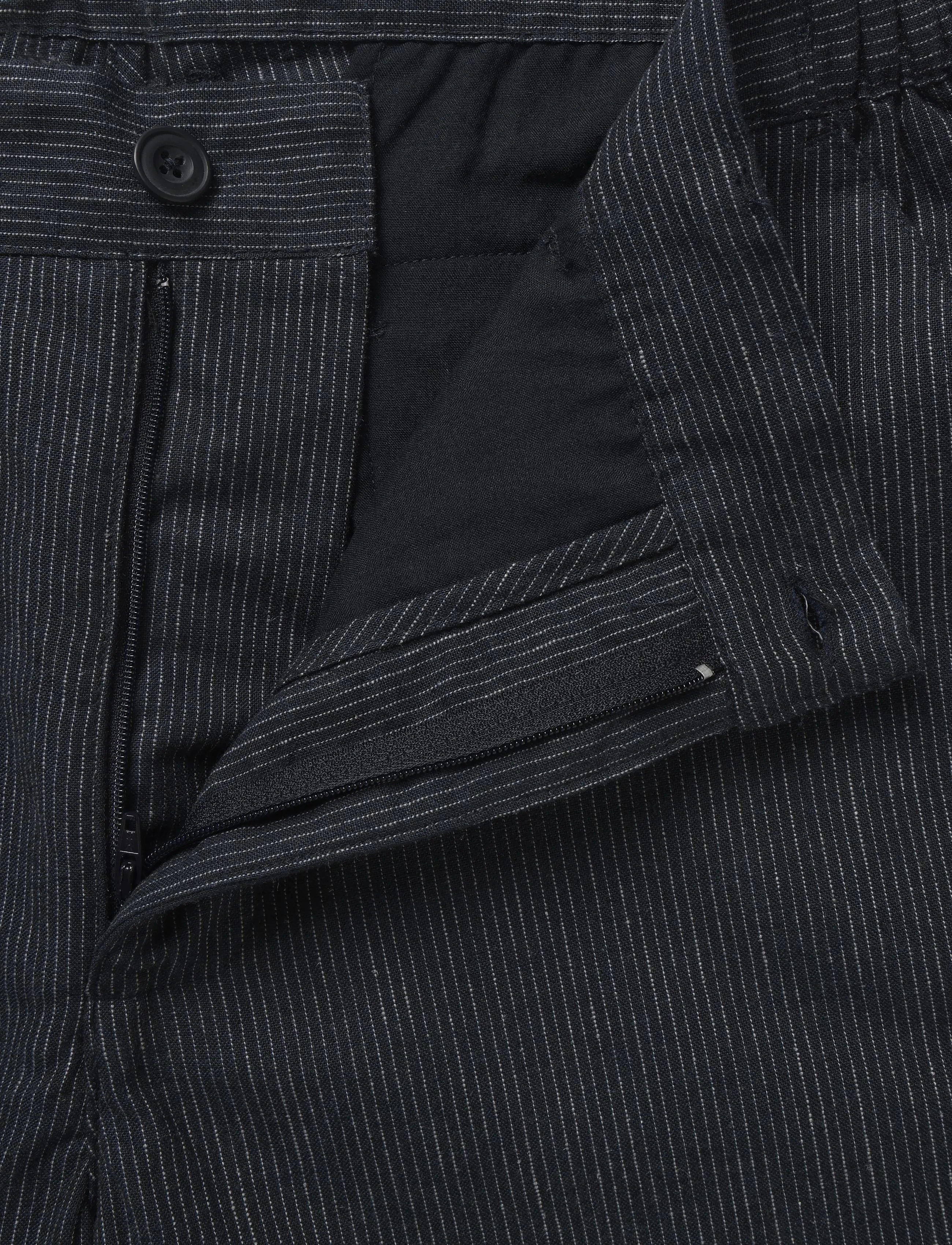 Casual Friday - CFELIAN 0207 striped linen mix shor - linased lühikesed püksid - dark navy - 3