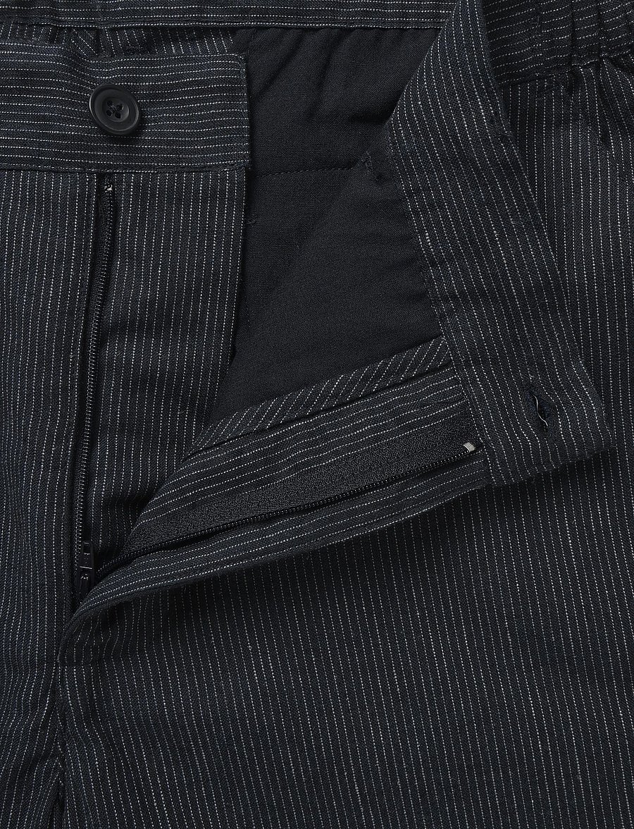 Casual Friday - CFELIAN 0207 striped linen mix shor - linased lühikesed püksid - dark navy - 3
