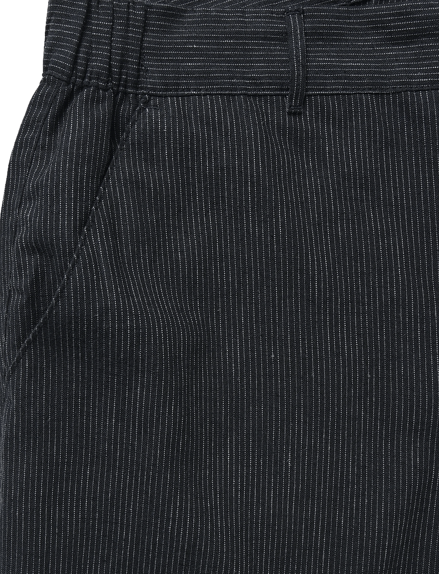 Casual Friday - CFELIAN 0207 striped linen mix shor - linased lühikesed püksid - dark navy - 4