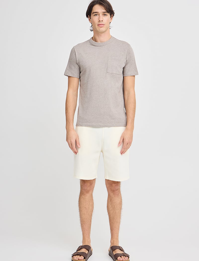 Casual Friday - CFULF0210 waffle shorts - kollektionen - egret - 0