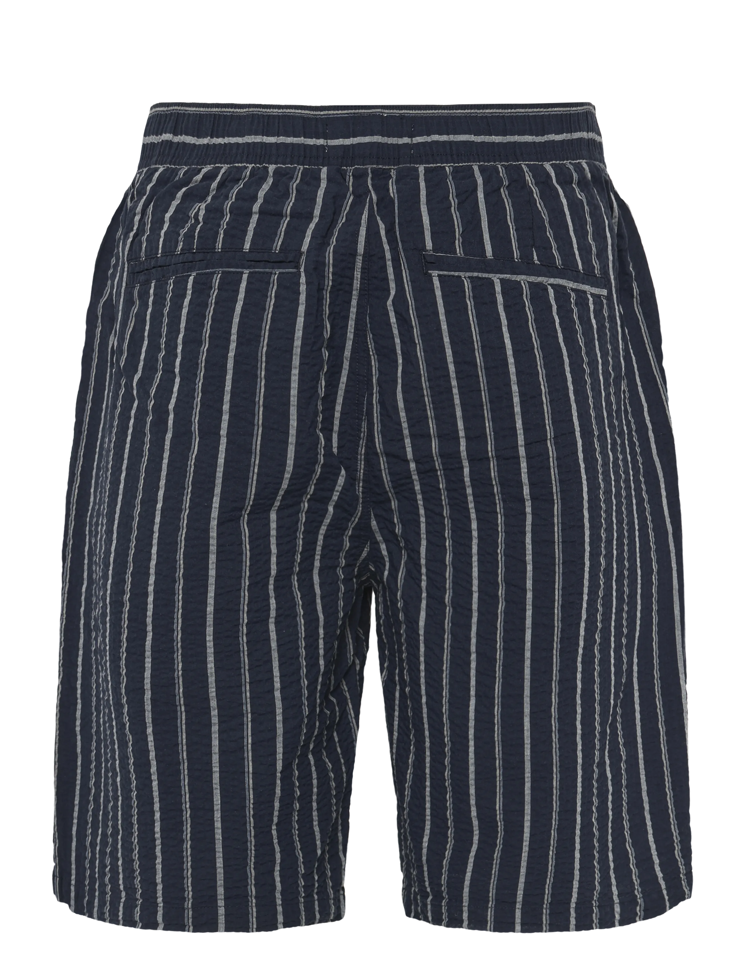 Casual Friday - CFKAI 0204 SS striped seersucker sh - casual shorts - navy blazer - 1
