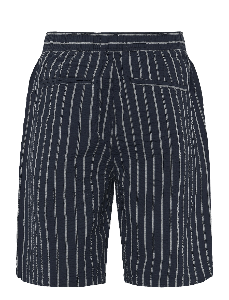 Casual Friday - CFKAI 0204 SS striped seersucker sh - casual shorts - navy blazer - 1