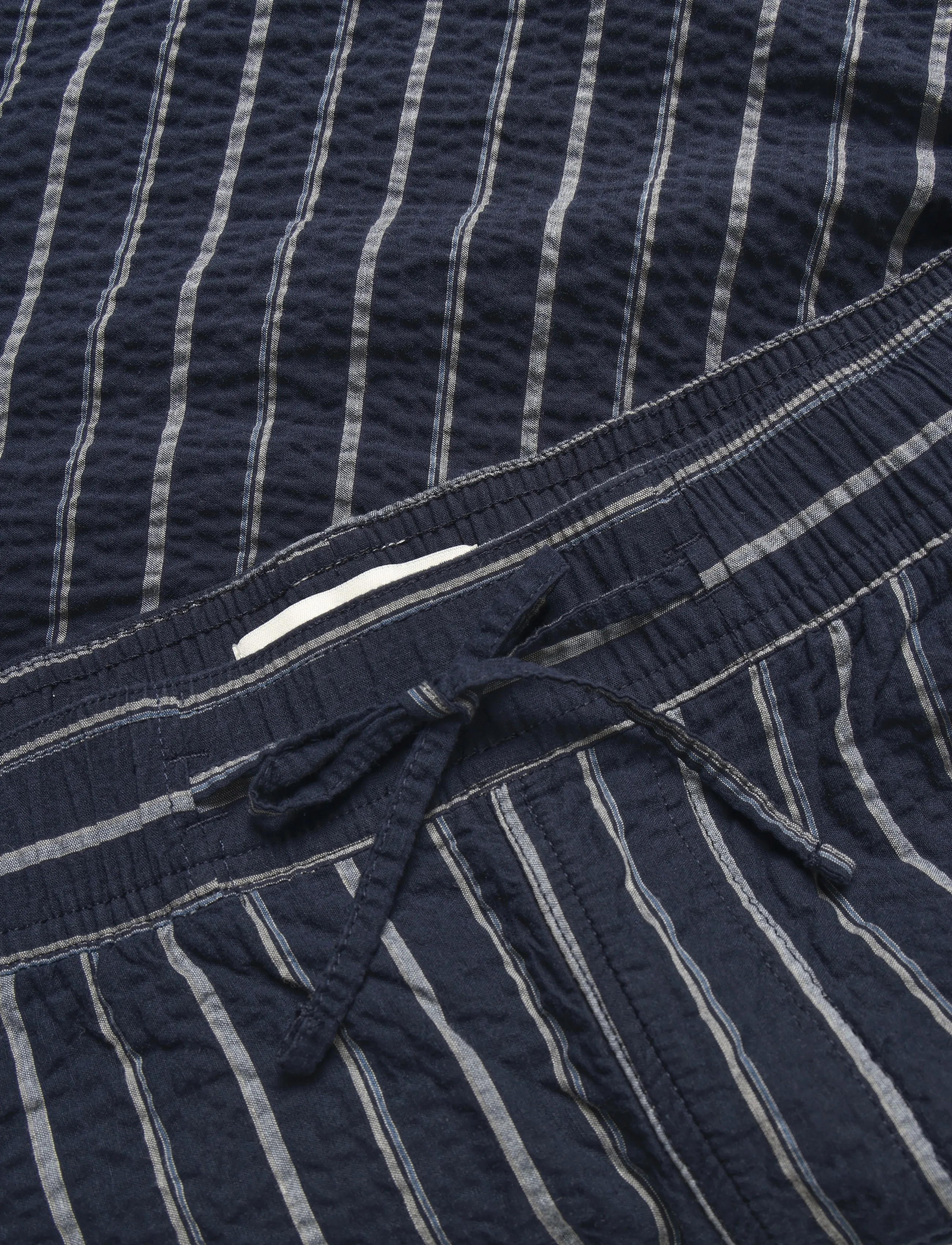 Casual Friday - CFKAI 0204 SS striped seersucker sh - casual shorts - navy blazer - 2