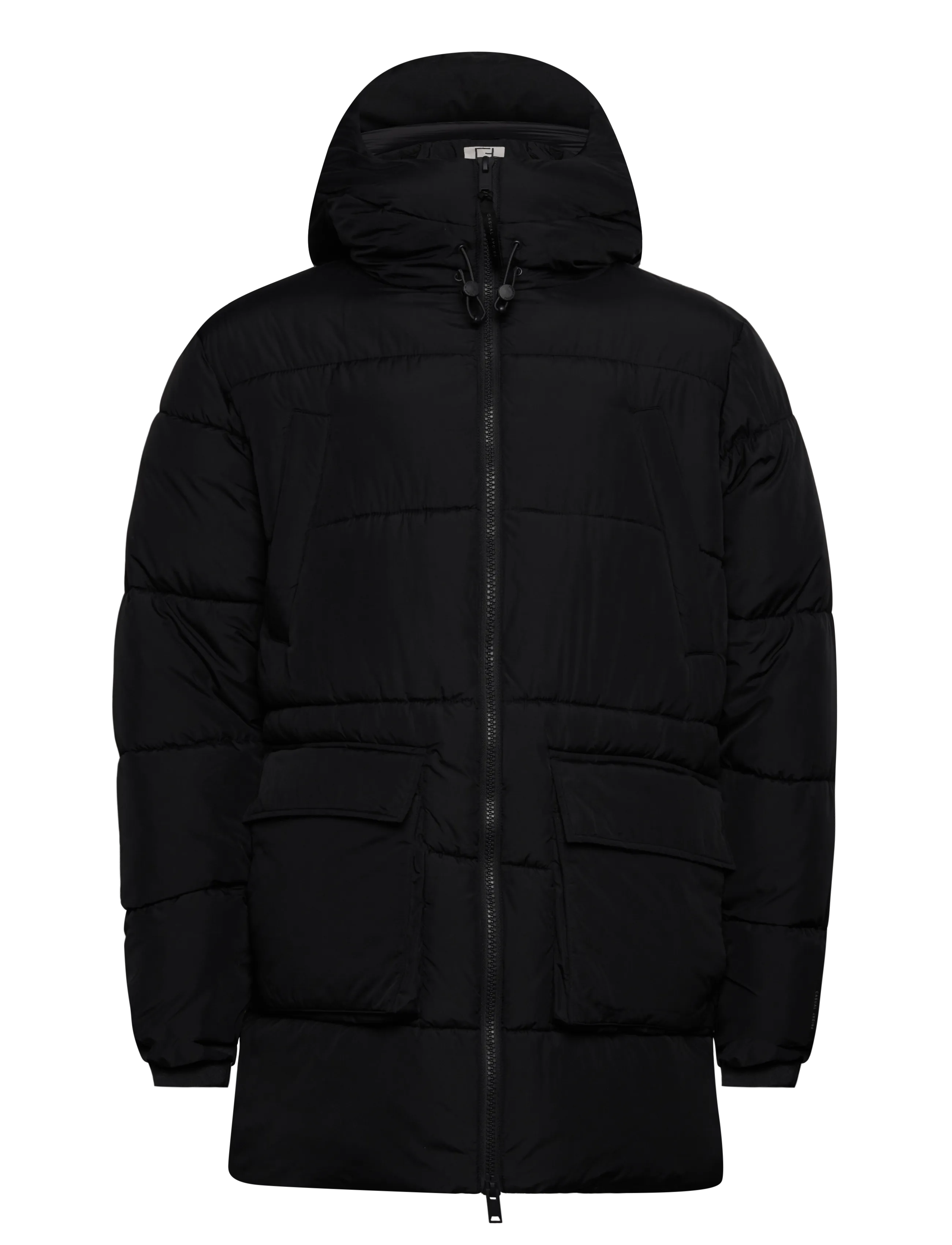 Casual Friday Cfnewton 0216 Long Puffer Jacket, S, Black, Jakker > Vatterede Jakker, Herre
