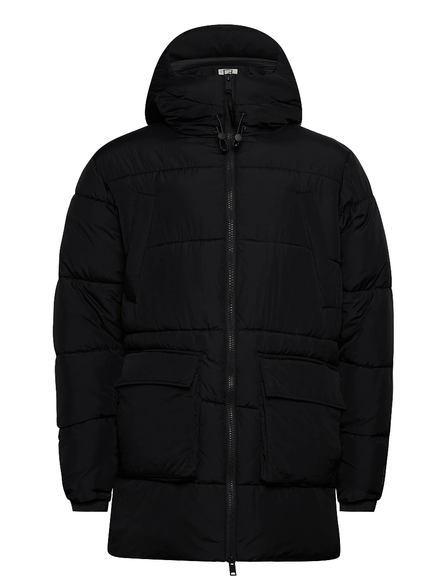 Casual Friday - CFNEWTON 0216 long puffer jacket - daunenjacken - dark navy - 0