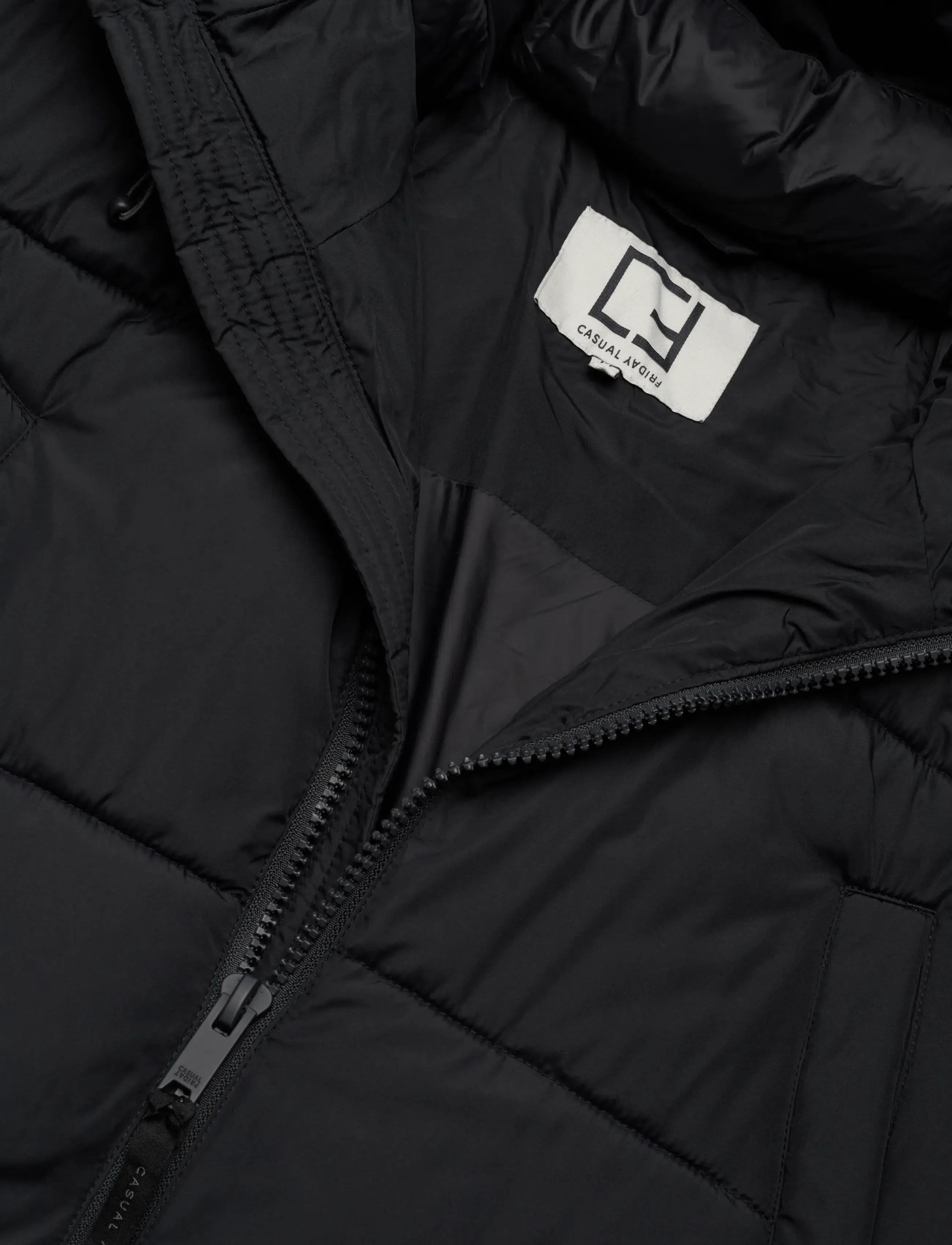 Casual Friday - CFNEWTON 0216 long puffer jacket - vestes matelassées - dark navy - 2