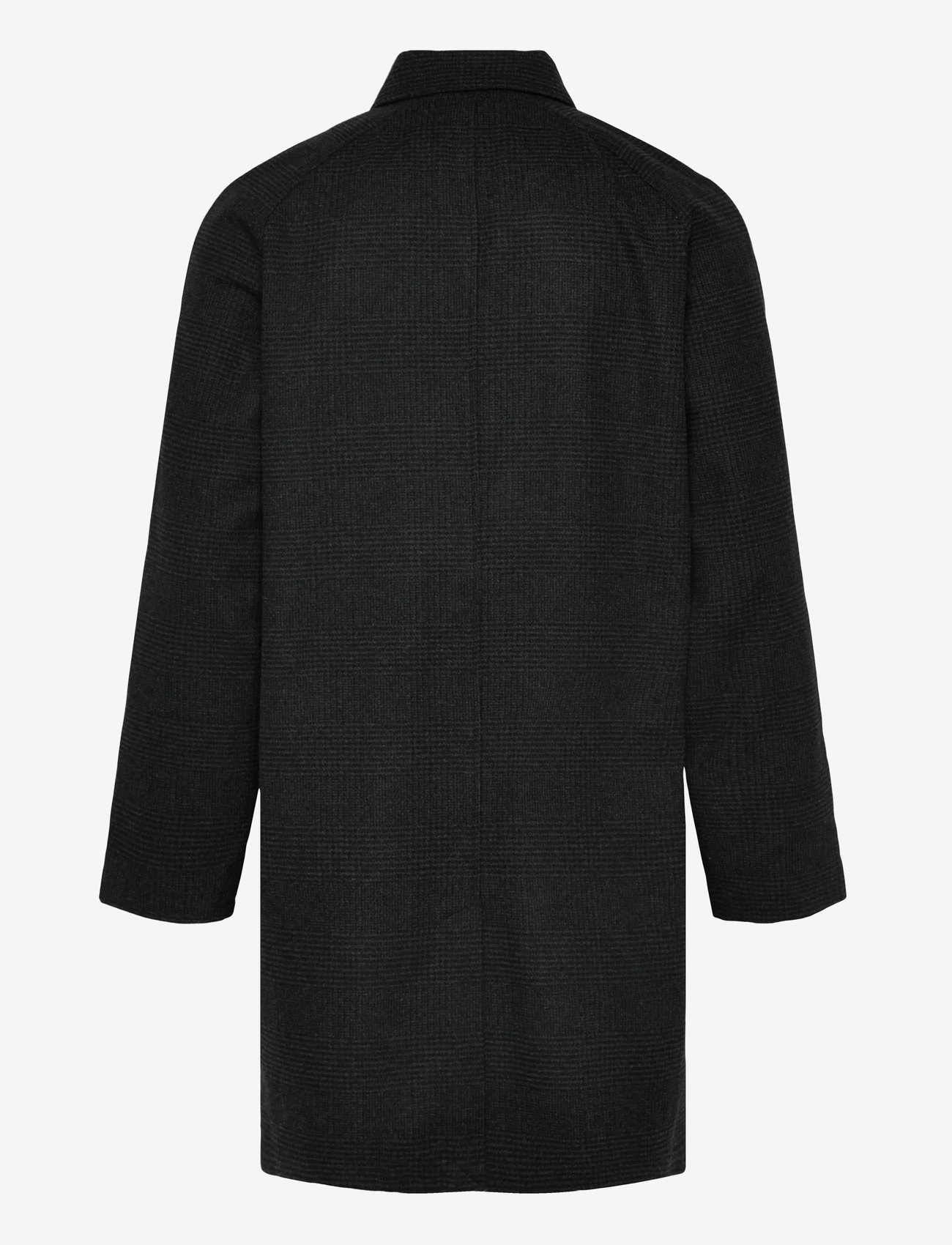 Casual Friday - CFMATS relaxed checked coat - mäntel - dark grey melange - 1