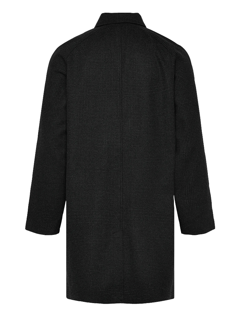 Casual Friday - CFMATS relaxed checked coat - villased mantlid - dark grey melange - 1