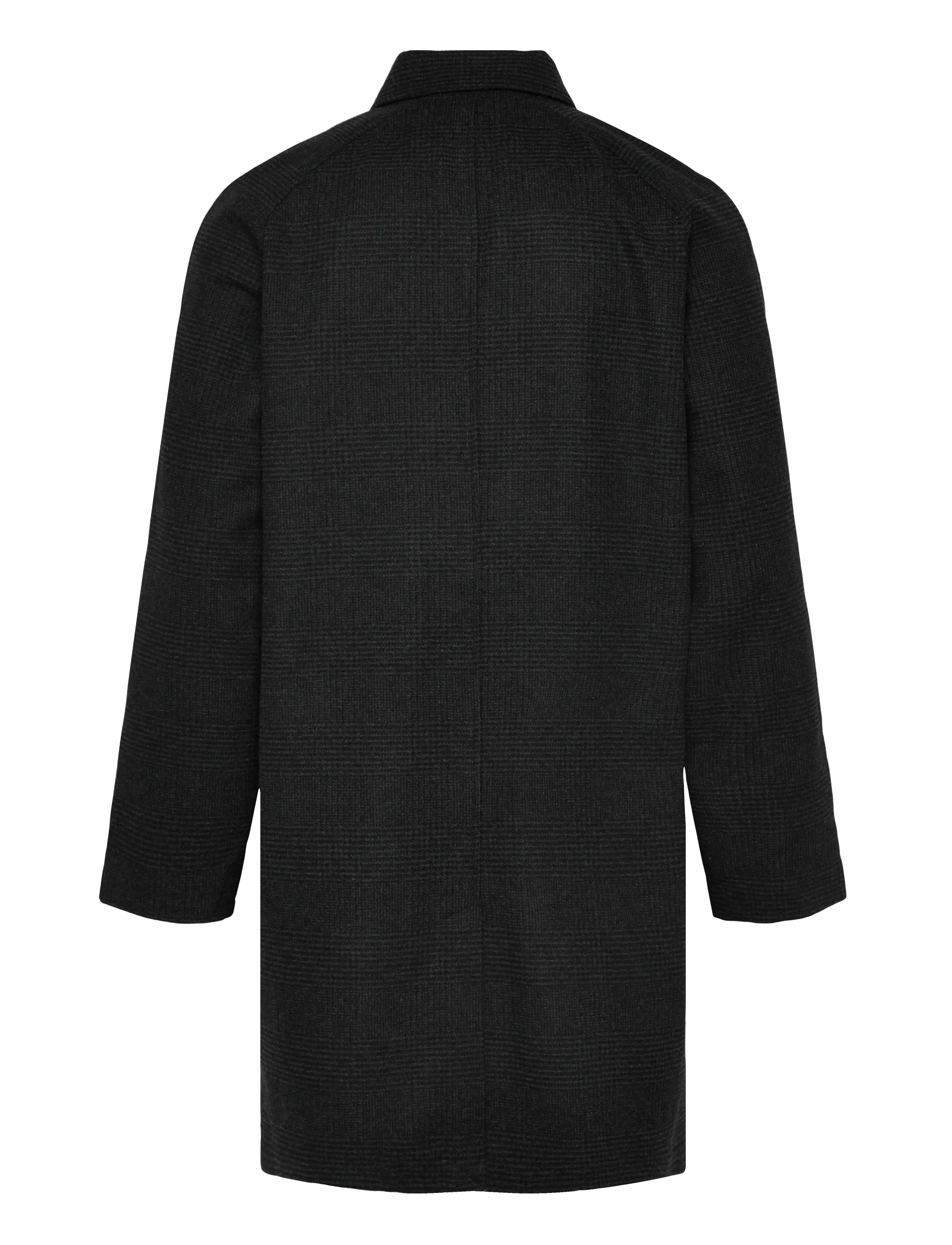 Casual Friday - CFMATS relaxed checked coat - mäntel - dark grey melange - 1