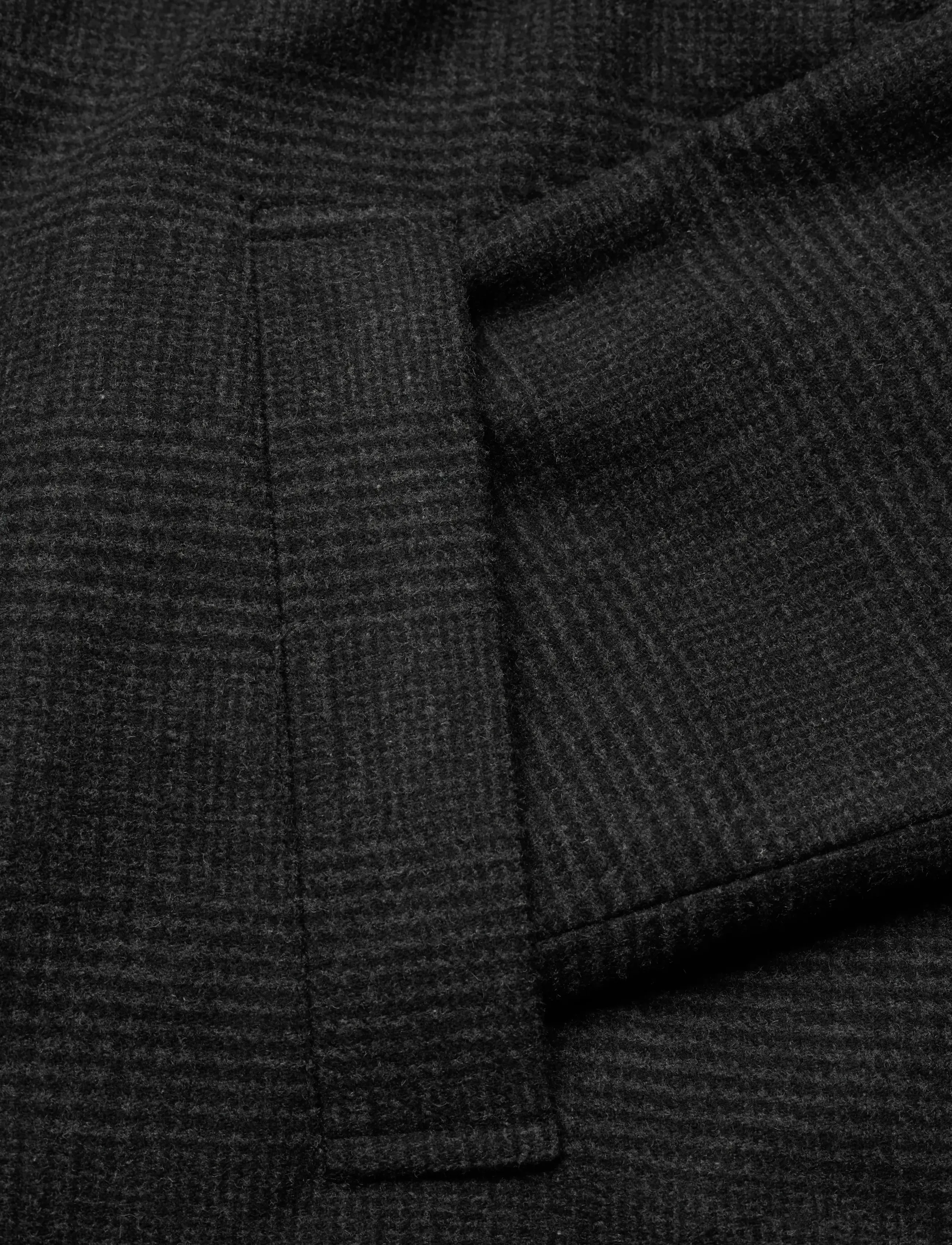 Casual Friday - CFMATS relaxed checked coat - mäntel - dark grey melange - 3