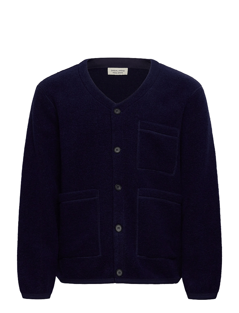 Casual Friday - CFWILLI O218 wool fleece jacket - winterjacken - medieval blue - 0