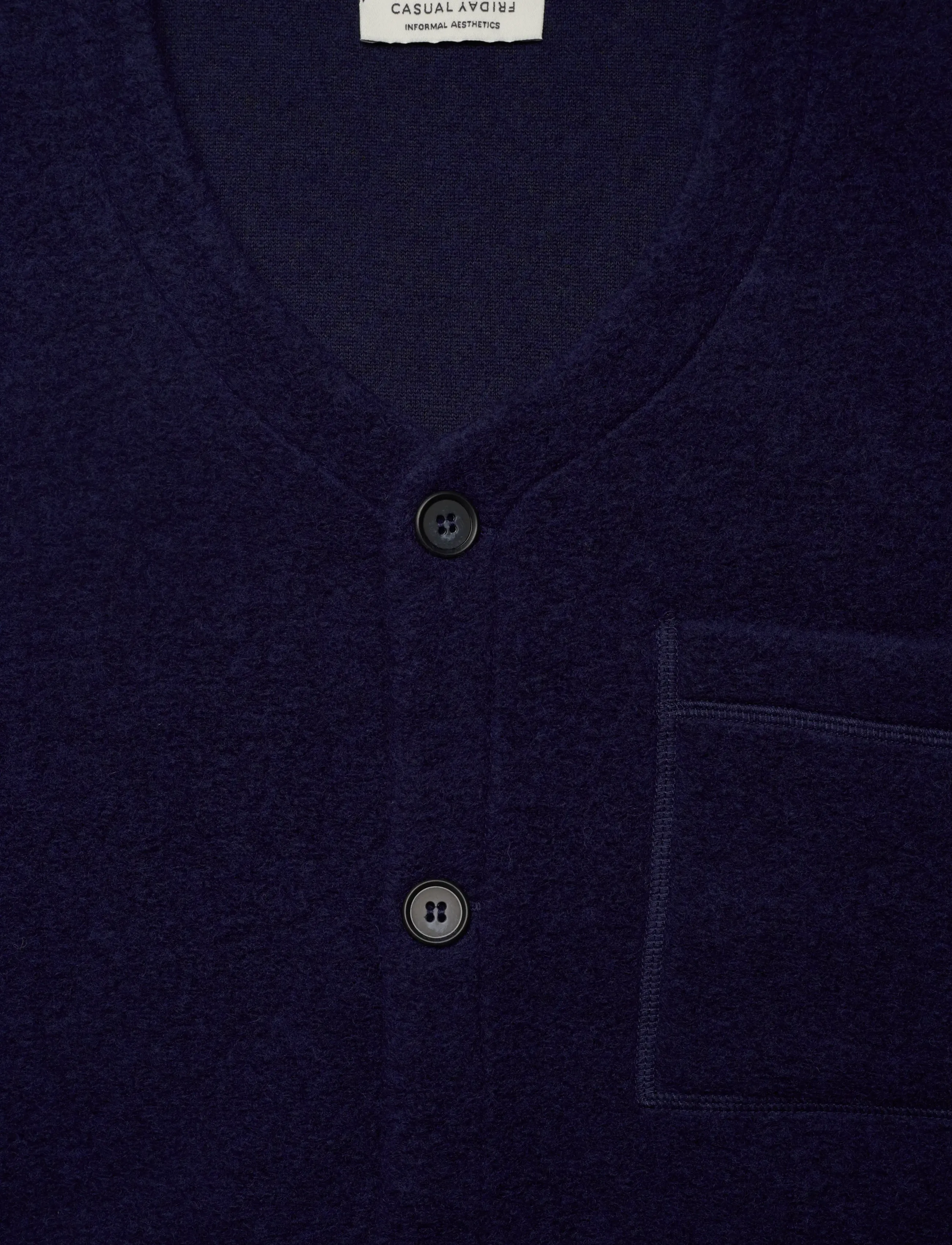 Casual Friday - CFWILLI O218 wool fleece jacket - jackets - medieval blue - 2
