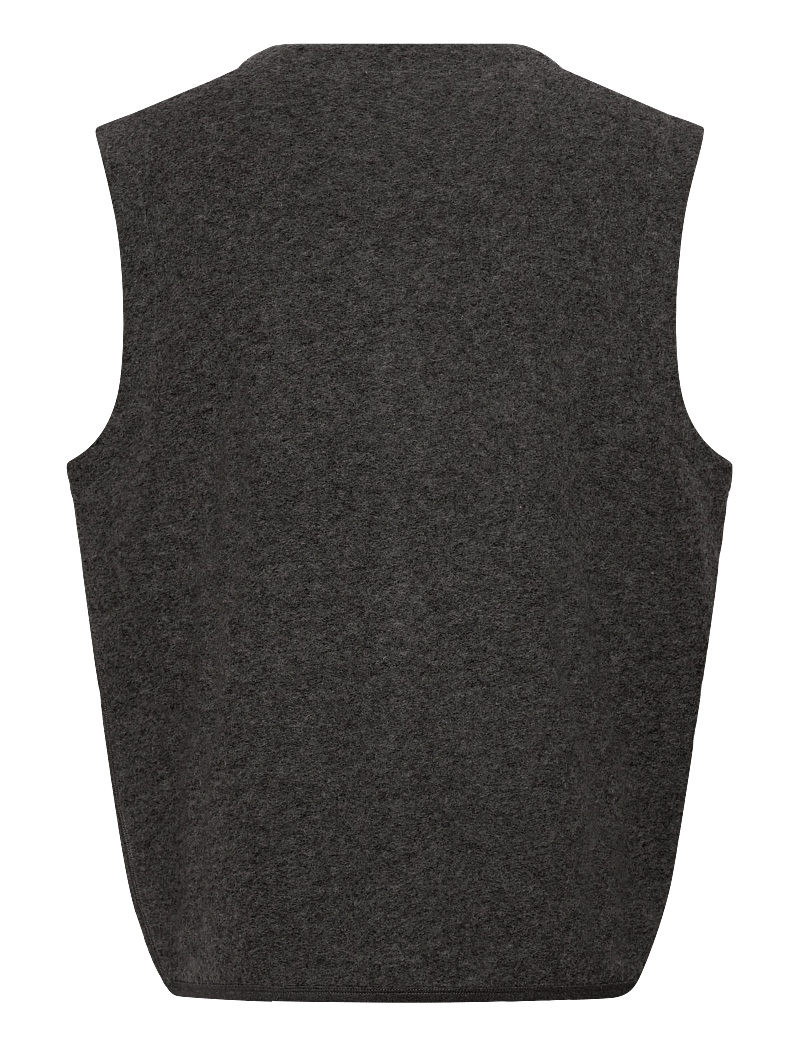 Casual Friday - CFRAF 0218 wool fleece gillet - gestrickte westen - mid grey melange - 1