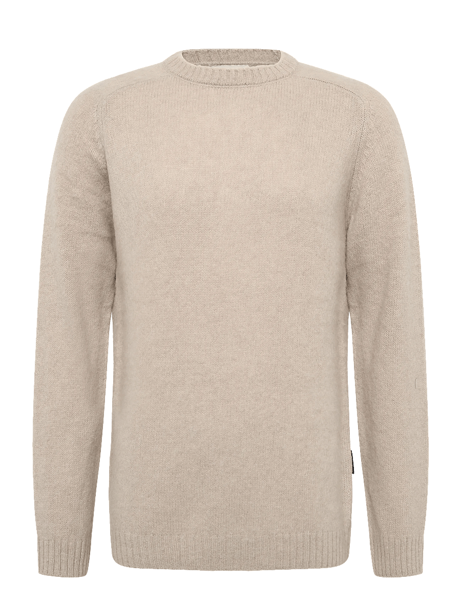 Casual Friday - CFBERT brushed crew neck knit - rundhals - silver lining - 0