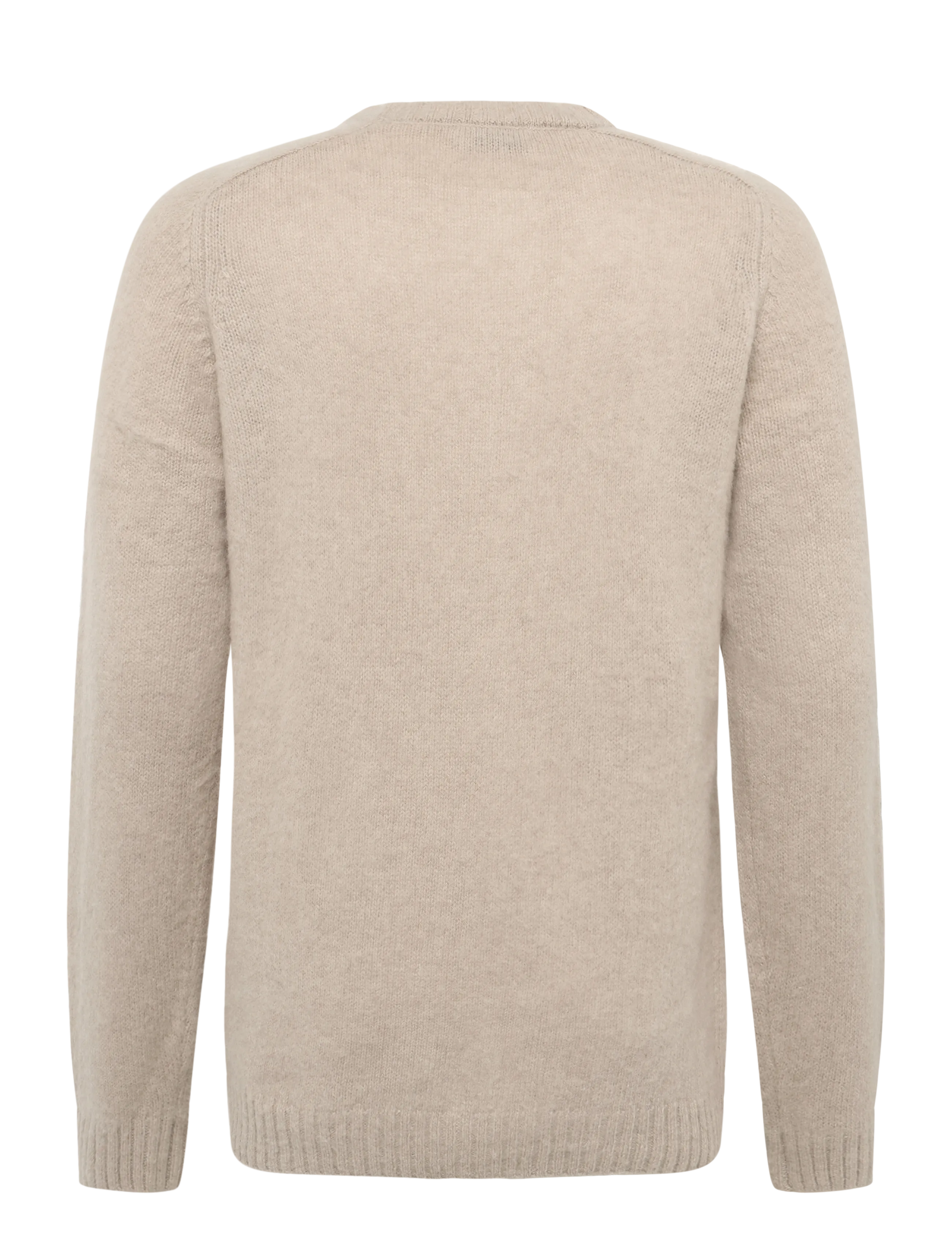 Casual Friday - CFBERT brushed crew neck knit - silver lining - 1