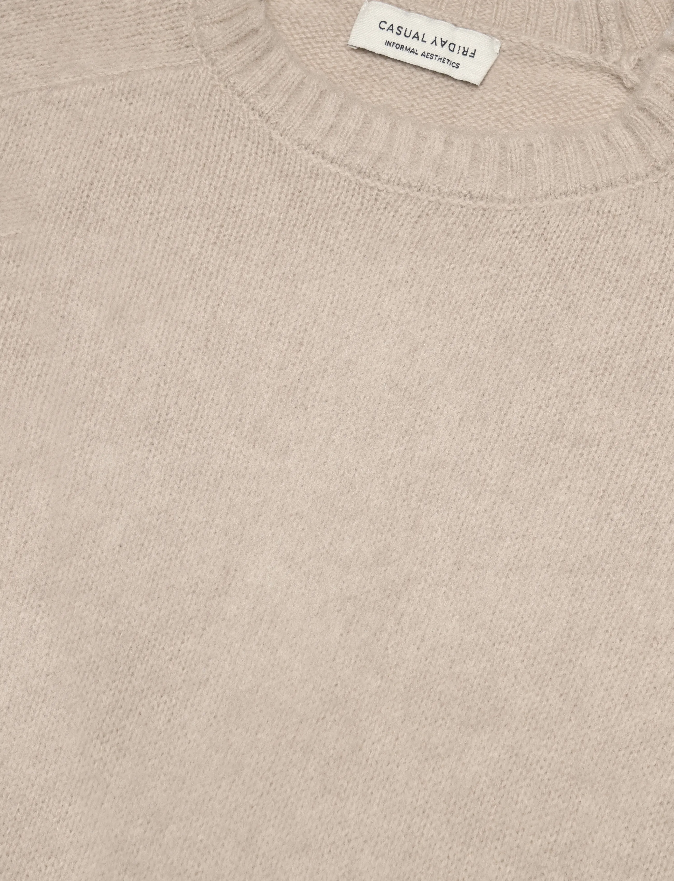 Casual Friday - CFBERT brushed crew neck knit - silver lining - 2
