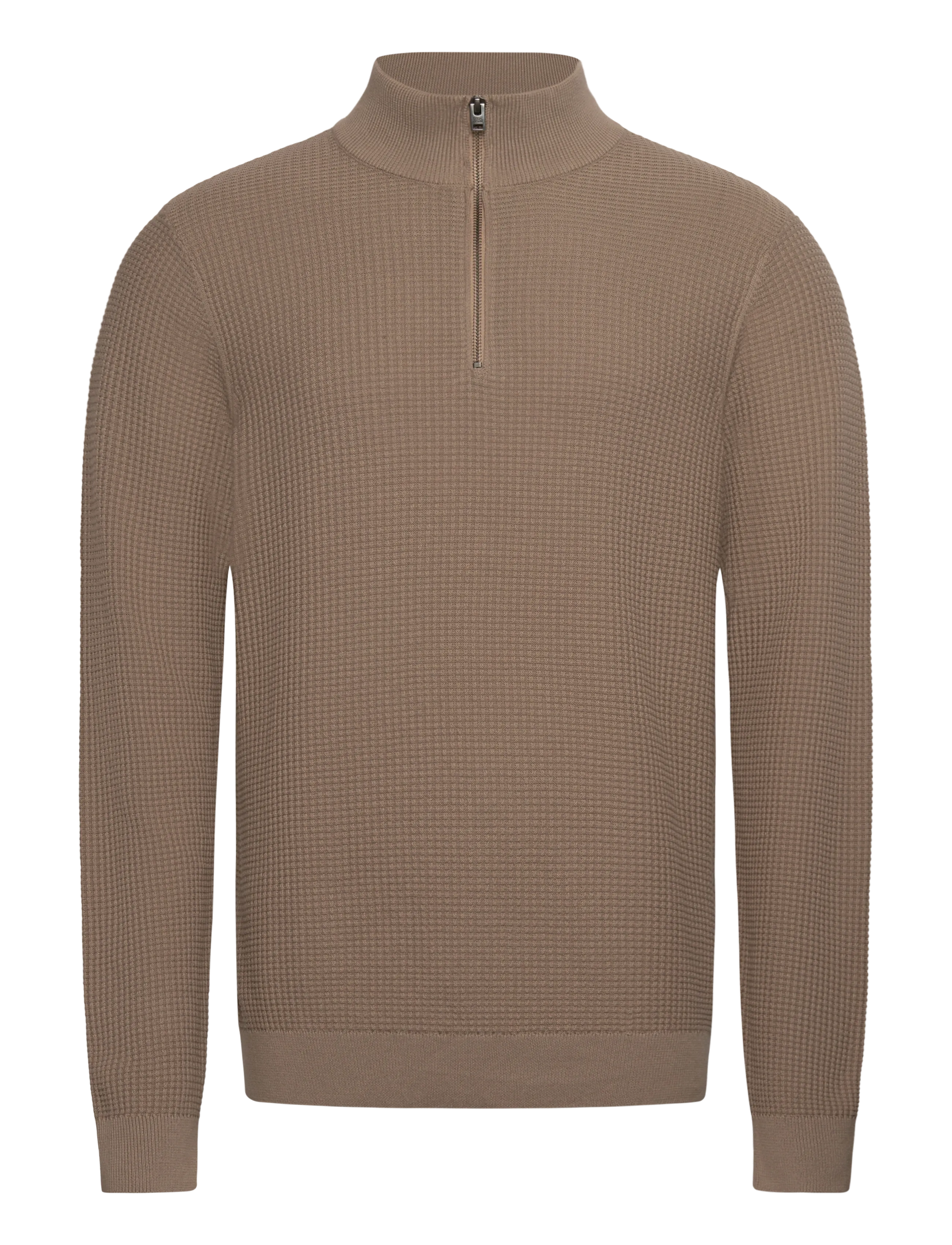 CASUAL FRIDAY Cfvisti 0225 Structured Halfzip Kni Beige - M - Herren