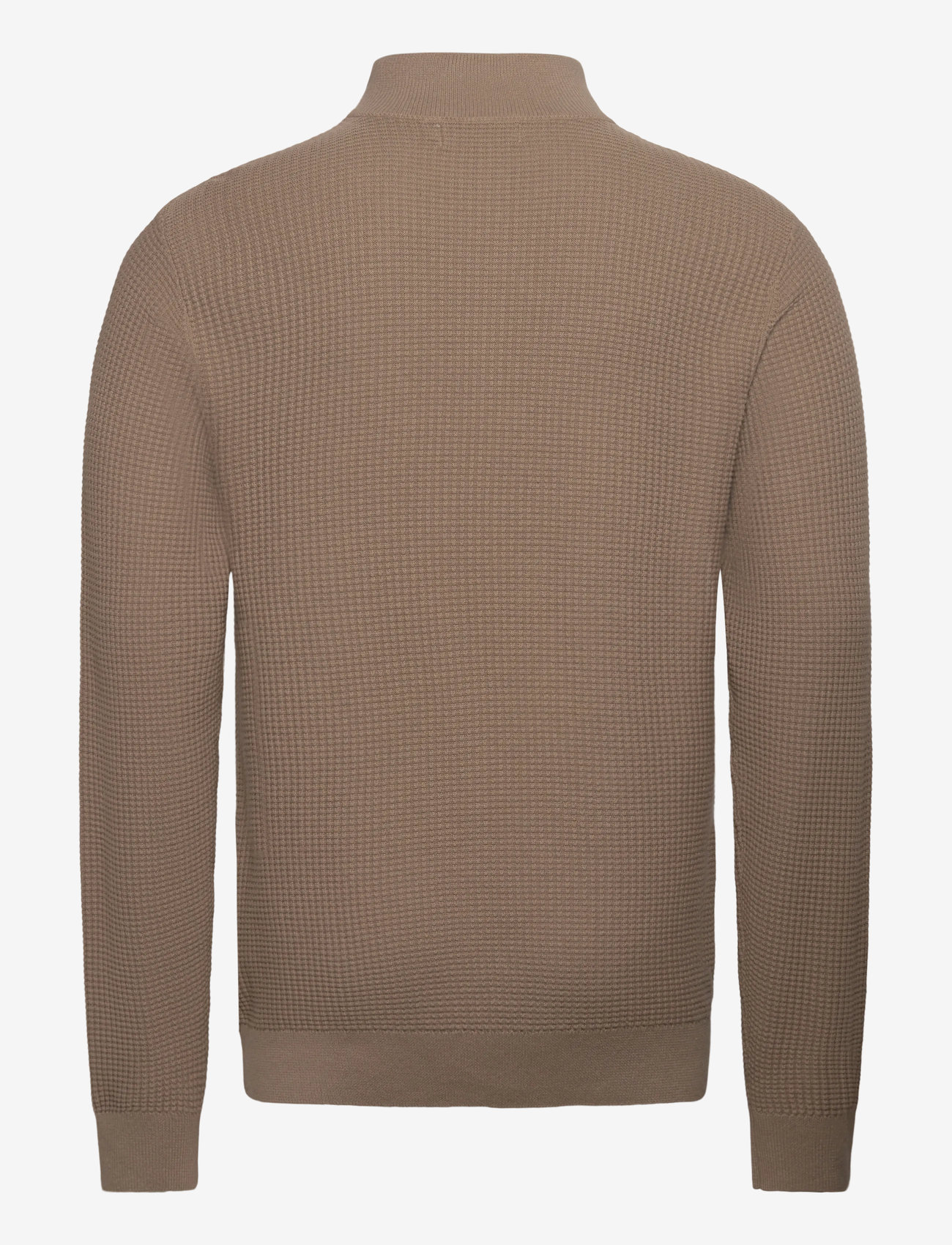 Casual Friday - CFVISTI 0225 structured halfzip kni - hálfrenndar peysur - roasted cashew - 1