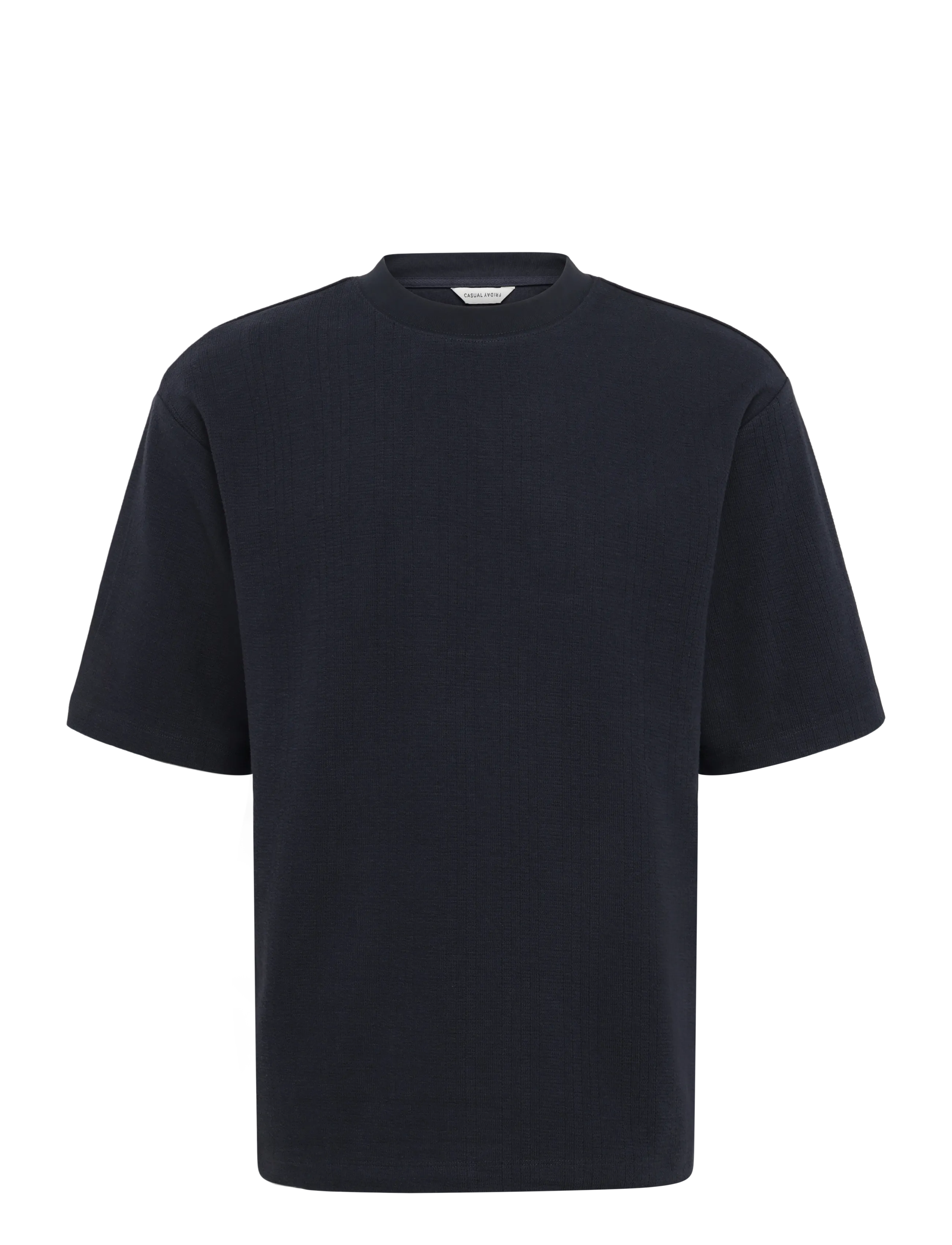 Casual Friday Cfhuggo 0227 Structued Relaxed Tee, XL, Navy, T-Shirts > Kortærmede, Herre