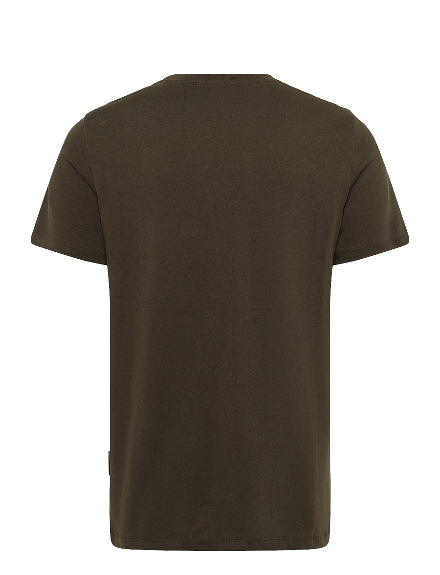 Casual Friday - CFANSGAR tee with chect print - black olive - 1