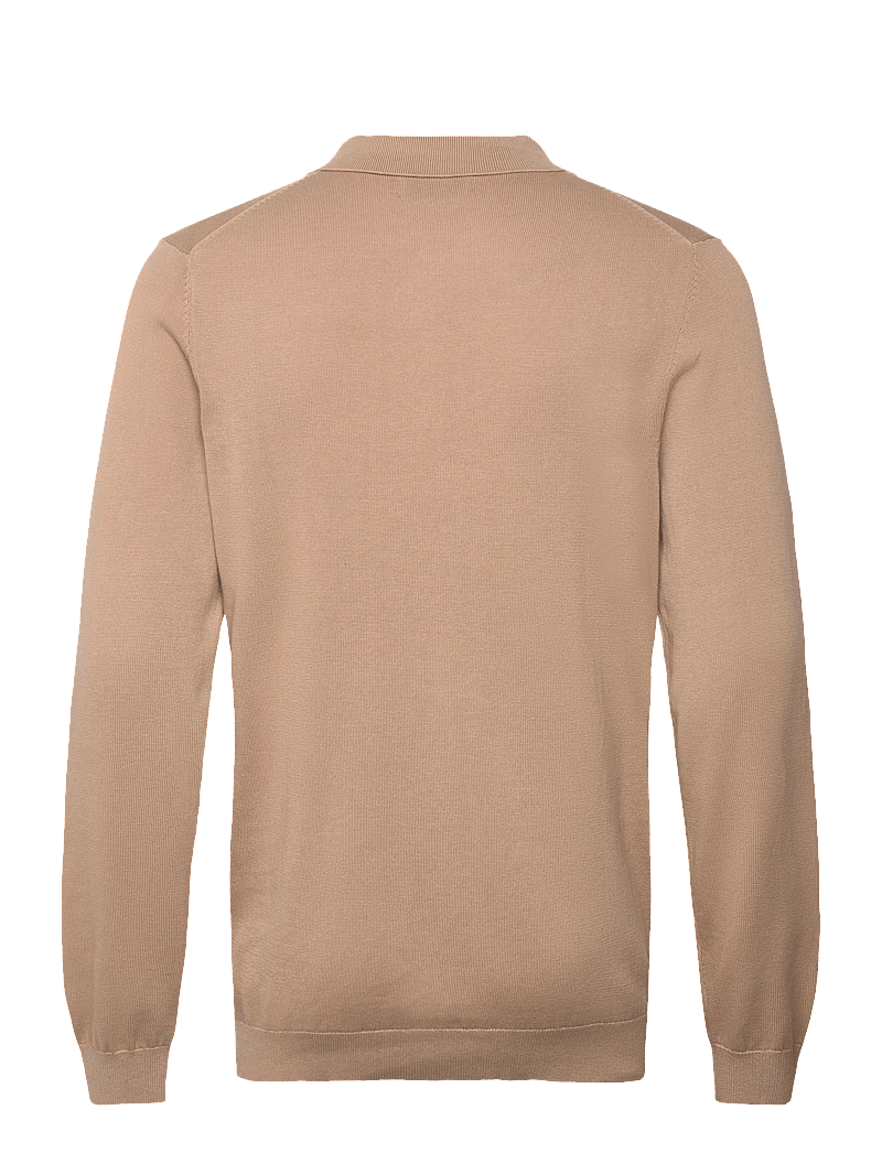 Casual Friday - CFOSVALD fine knitted polo knit - polostrik - silver mink - 1