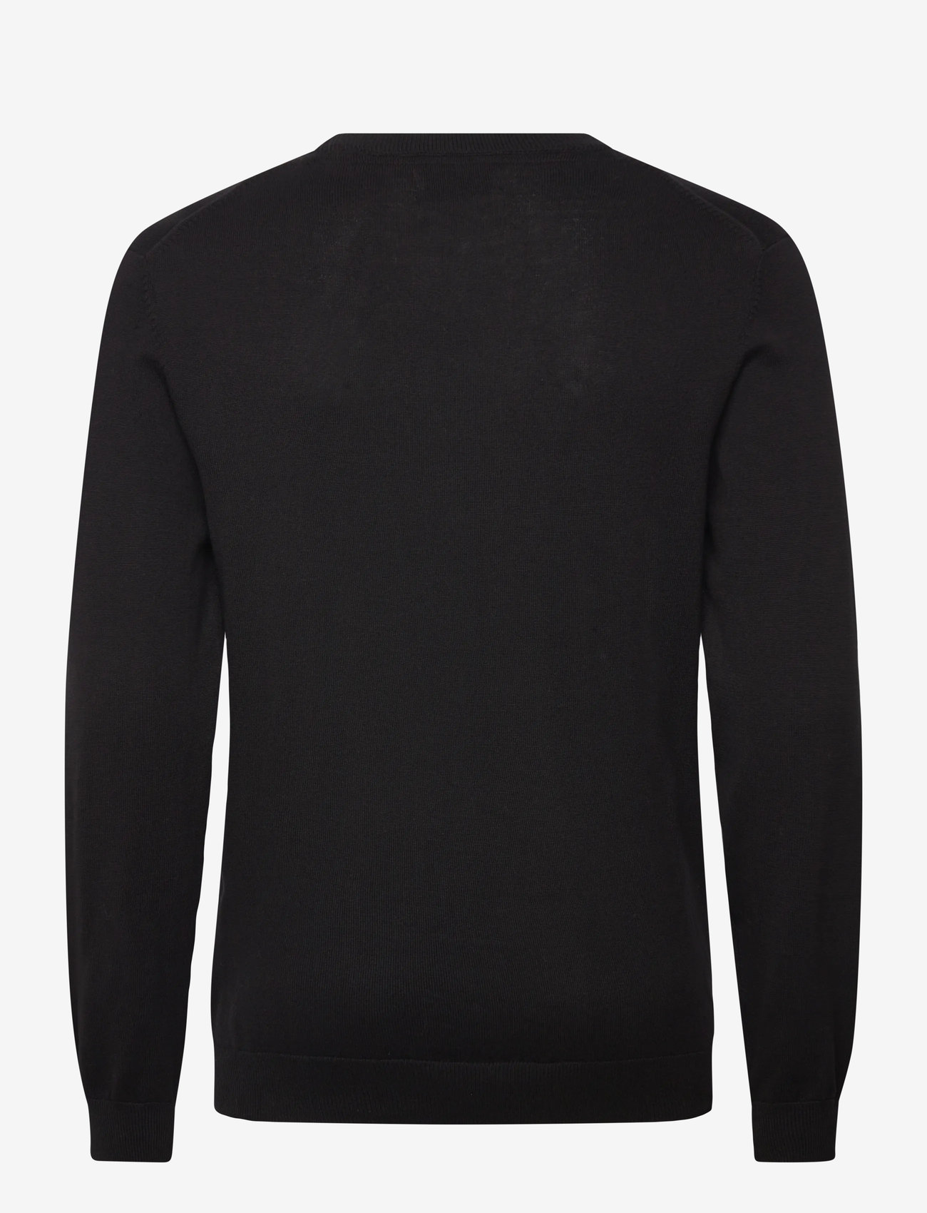 Casual Friday - CFOSVALD fine knitted crew neck kni - rundhalsad - black beauty - 1