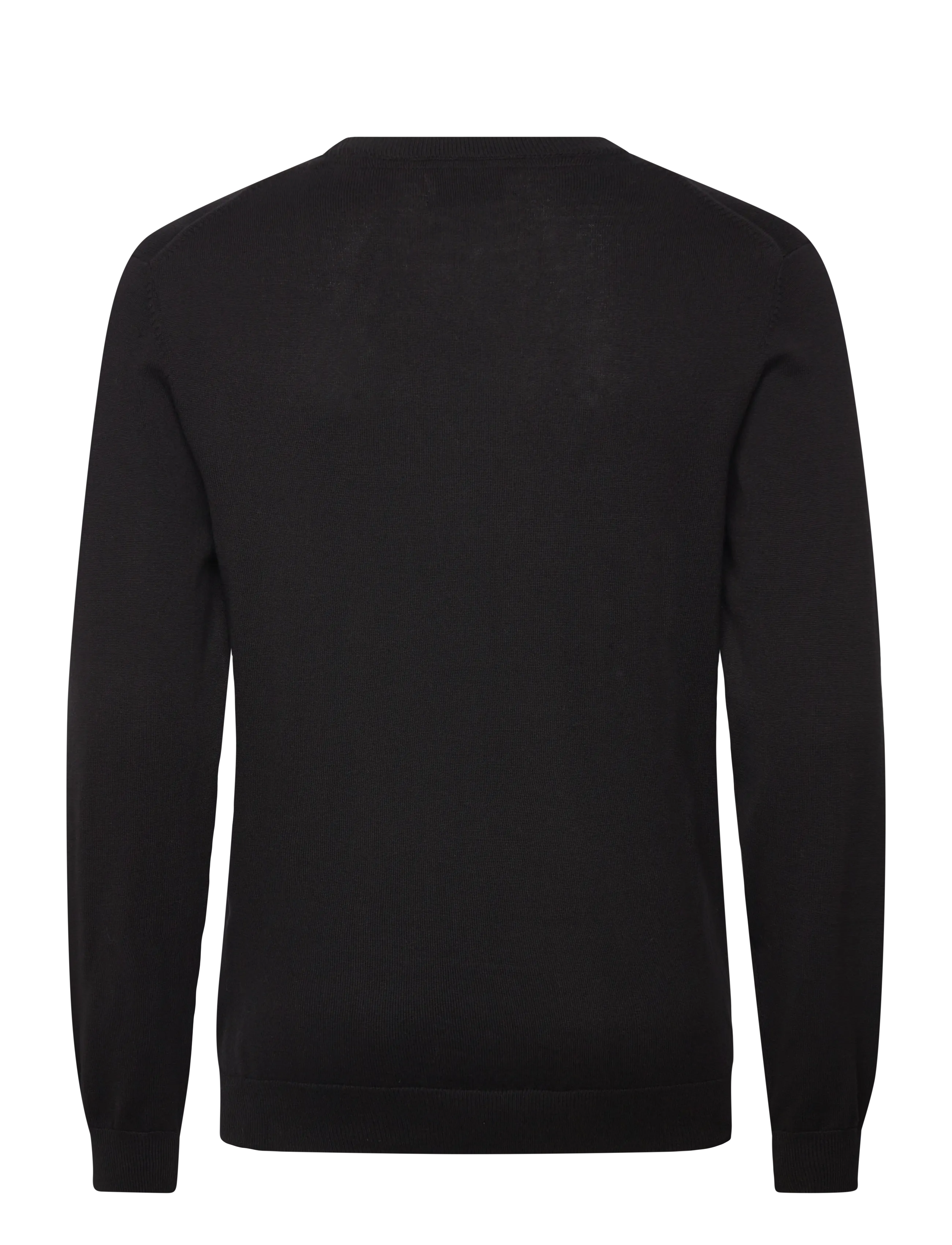 Casual Friday - CFOSVALD fine knitted crew neck kni - rundhals - black beauty - 1