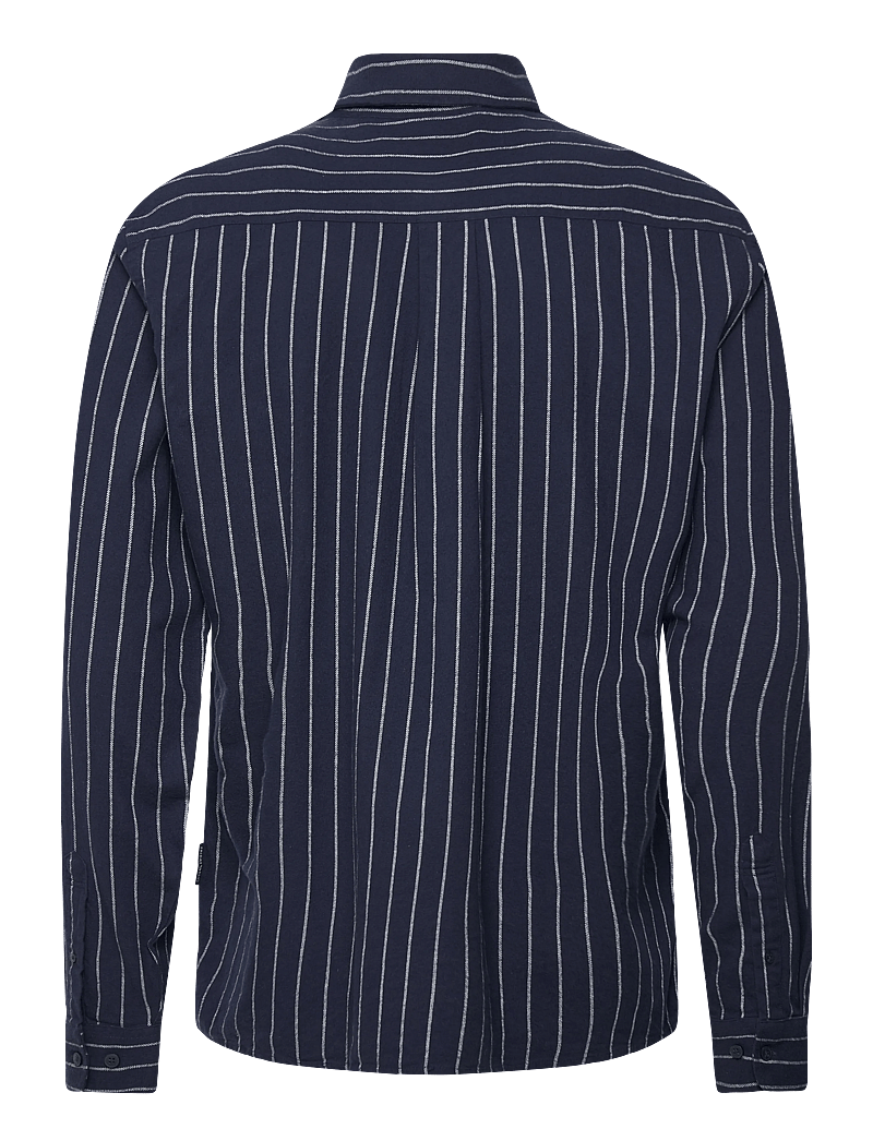 Casual Friday - CFMACE LS BU striped shirt - brushe - gestreifte hemden - navy blazer - 1