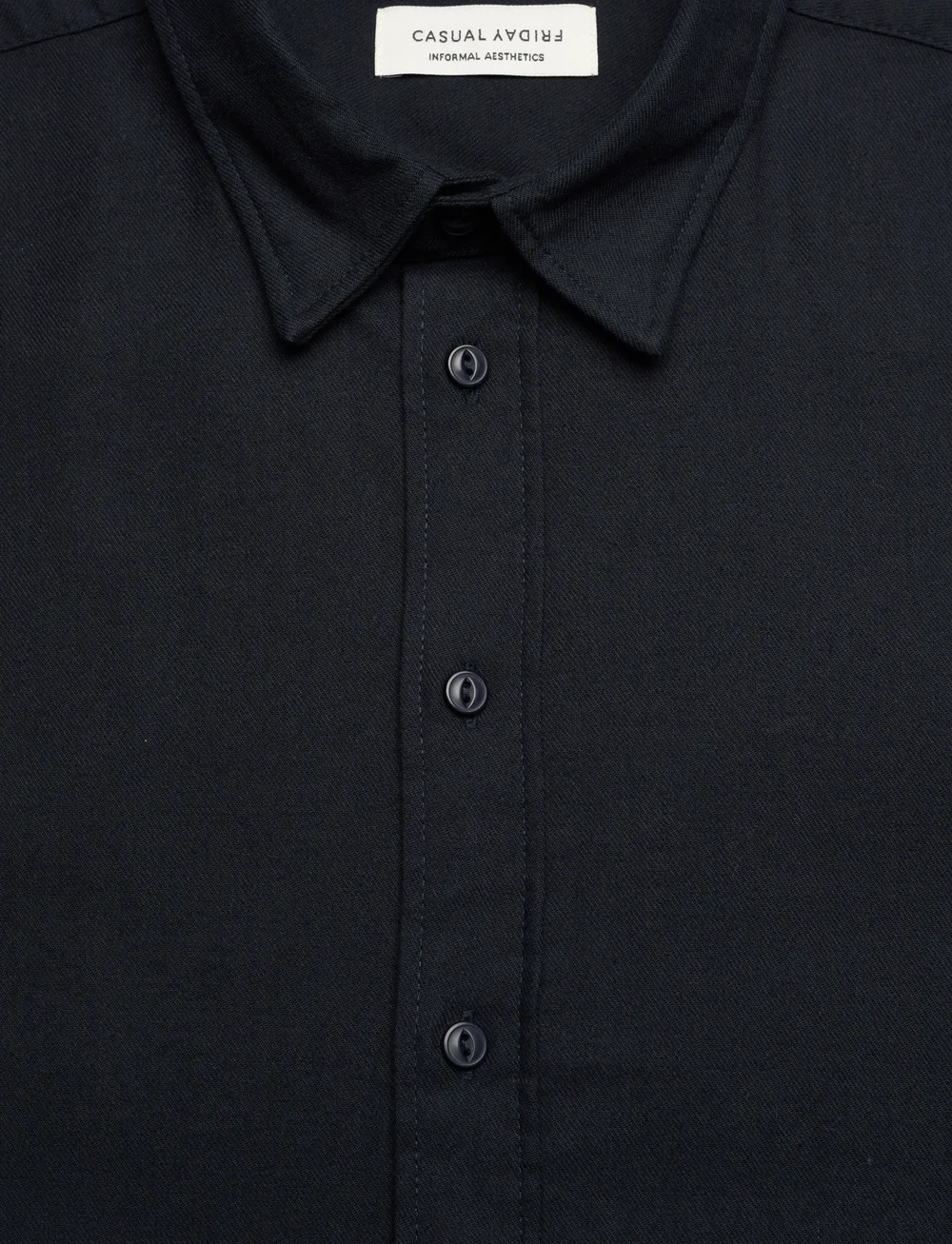Casual Friday - CFARSEN LS BU shirt - casual shirts - dark navy melange - 2