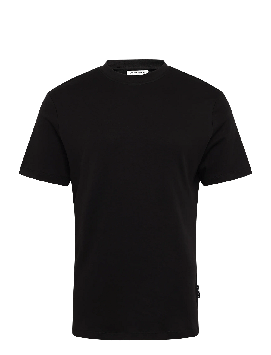 Casual Friday - CFNILO MID WEIGHT TEE - kurzärmelig - black beauty - 0