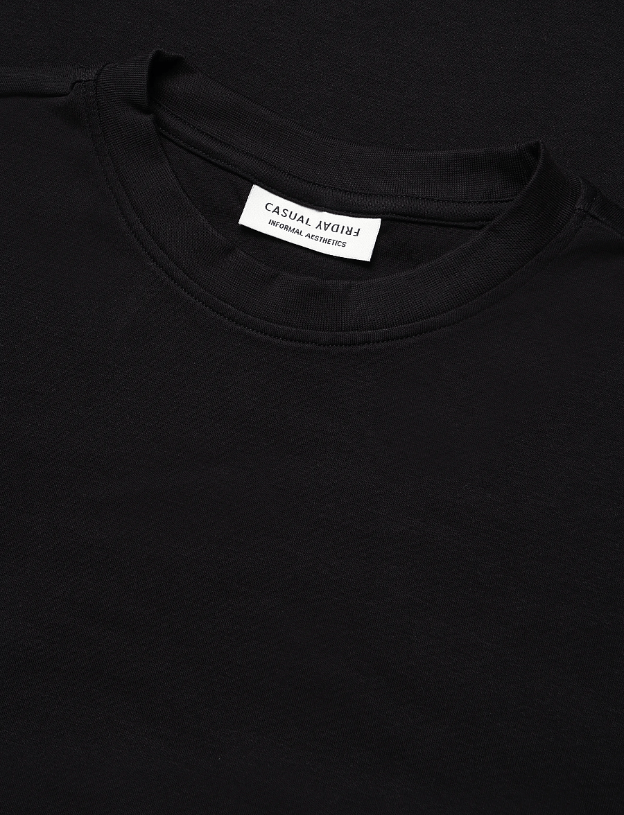 Casual Friday - CFNILO MID WEIGHT TEE - kurzärmelig - black beauty - 2