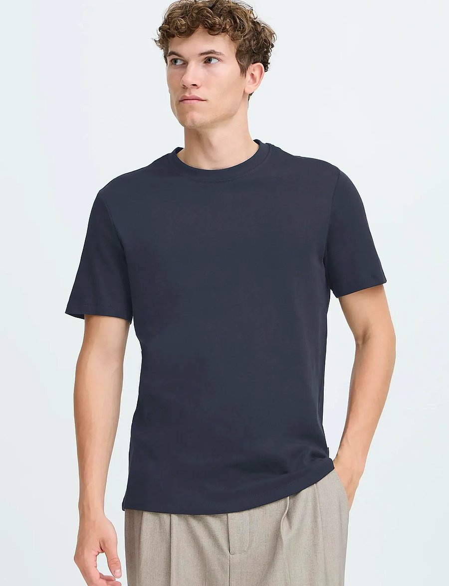 Casual Friday - CFNILO MID WEIGHT TEE - kurzärmelig - dark navy - 4