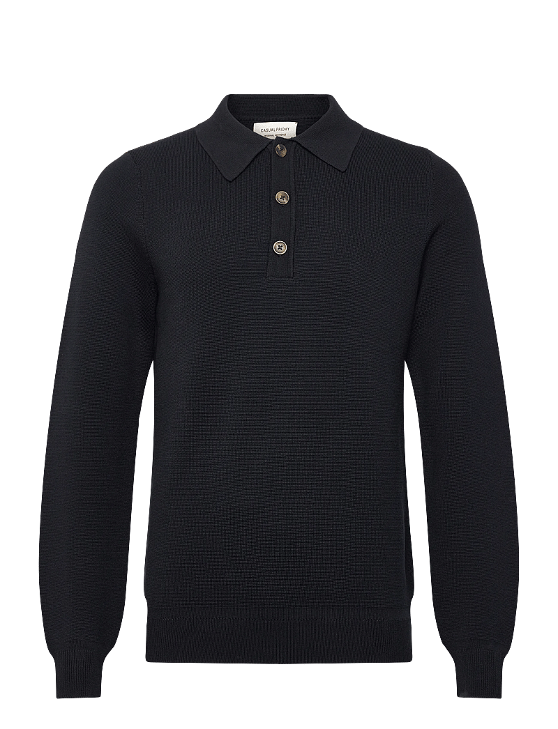 Casual Friday - CFABEL 0231 MILANO POLO KNIT - gestrickte polohemden - dark navy - 0