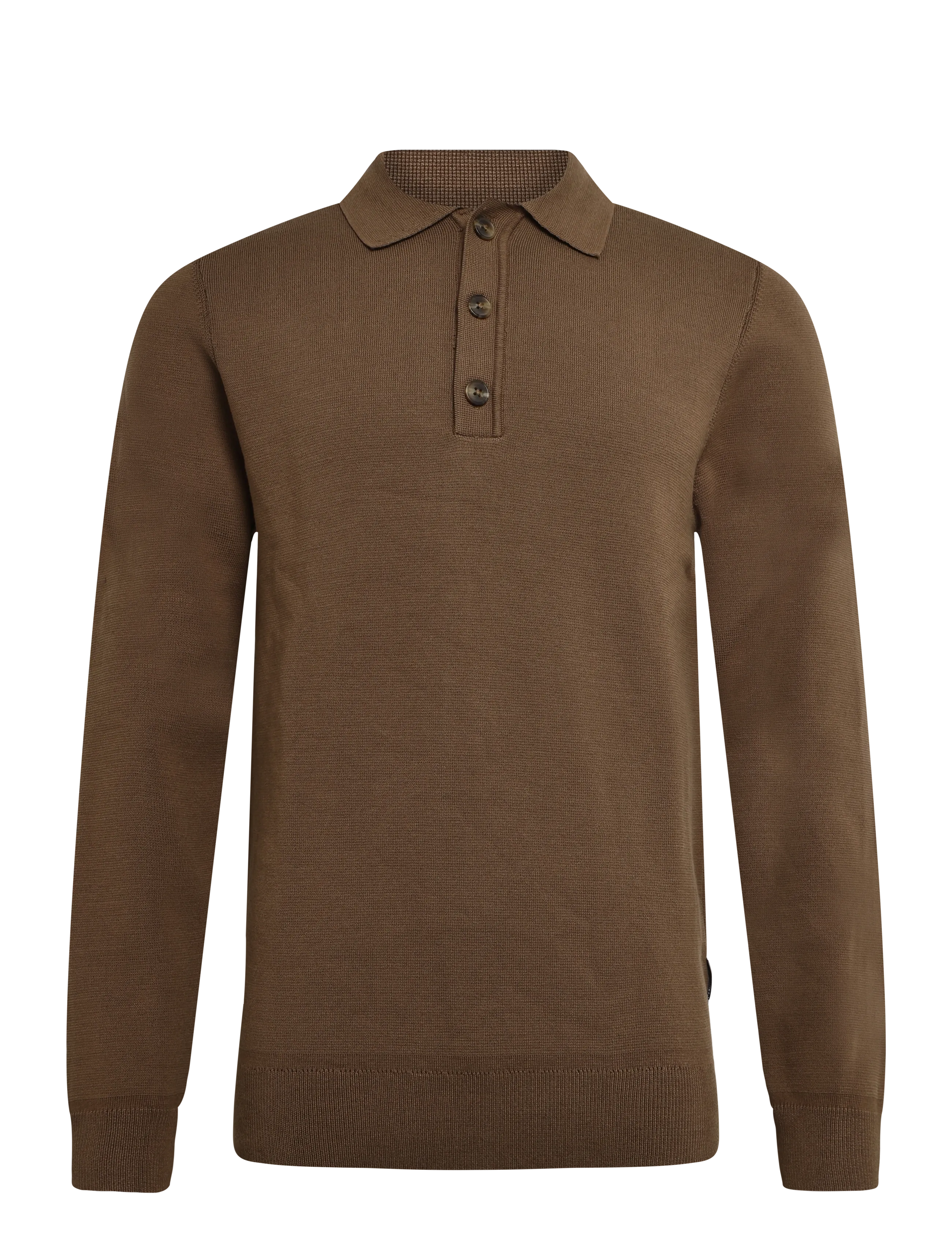 Casual Friday CFABEL 0231 MILANO POLO KNIT - Knitwear - SEPIA / brown