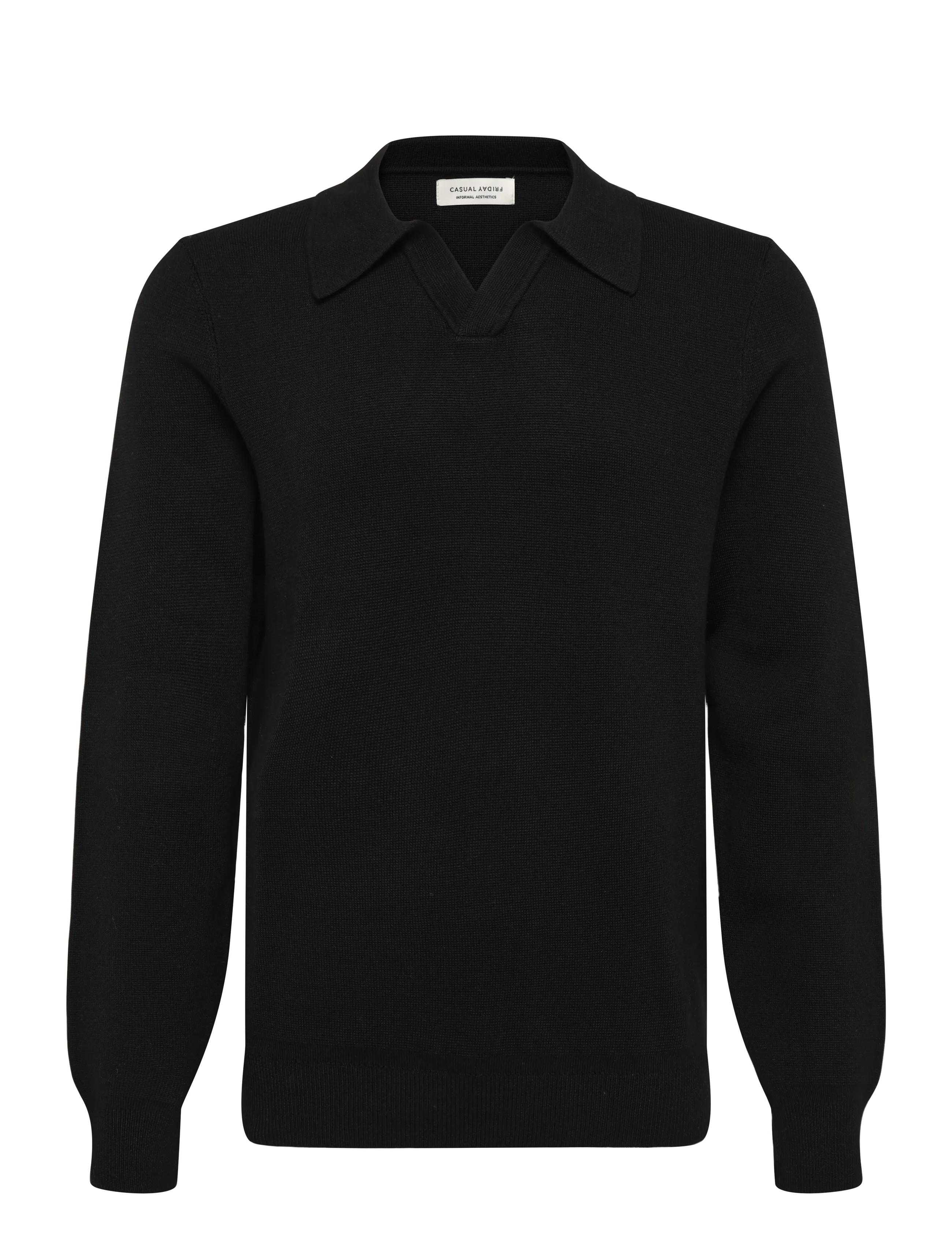 CASUAL FRIDAY Cfdahl 0231 Milano Polo Knit Schwarz - M - Herren