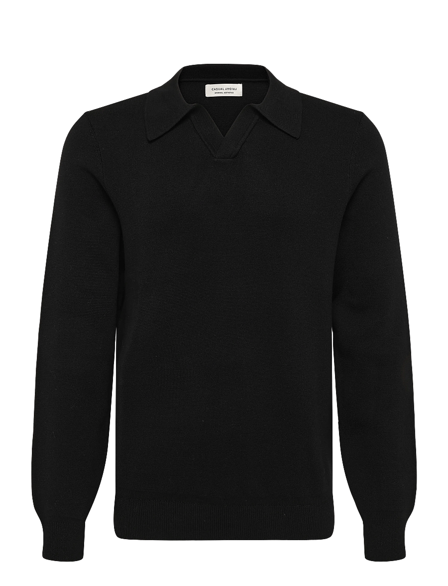 Casual Friday - CFDAHL 0231 MILANO POLO KNIT - black beauty - 0