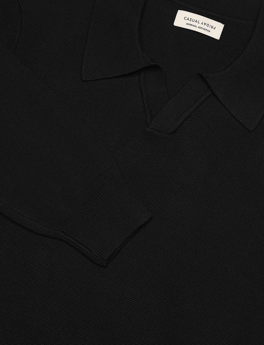 Casual Friday - CFDAHL 0231 MILANO POLO KNIT - black beauty - 2