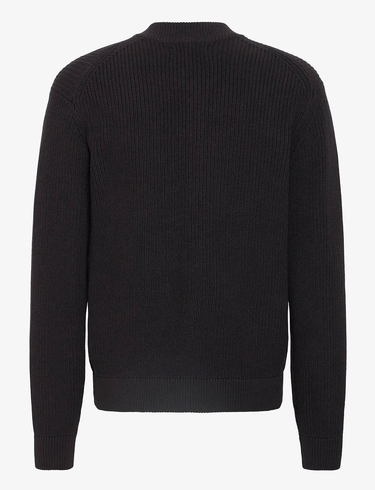 Casual Friday - CFRODHE BASEBALL KNIT CARDIGAN - koftor - black beauty - 2