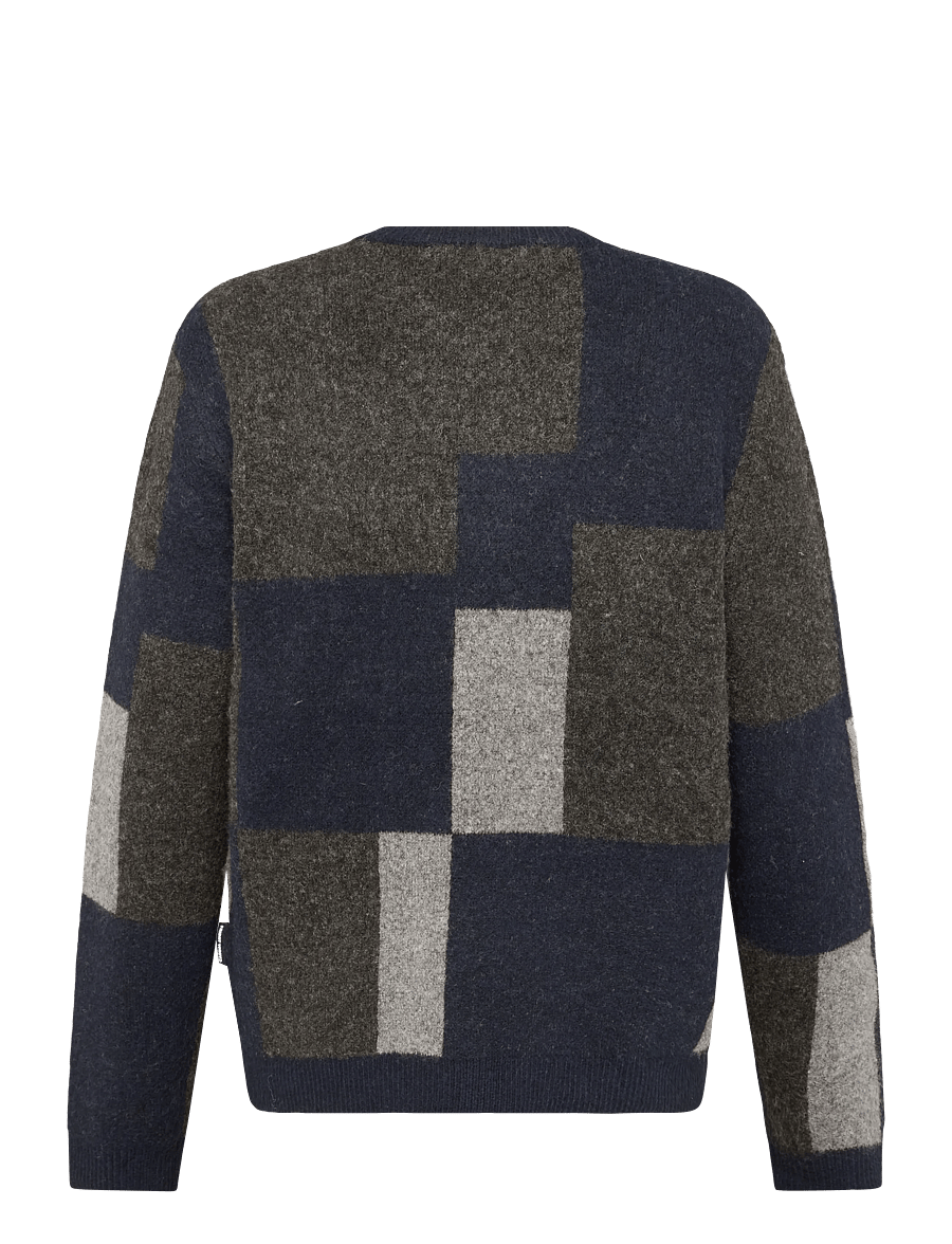 Casual Friday - CFWIREN GEOMETRIC KNIT - Ümara kaelusega - dark navy - 1