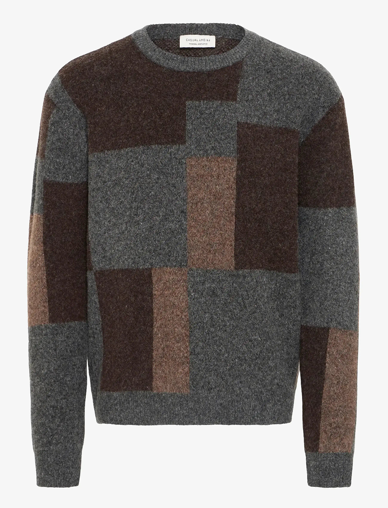 Casual Friday - CFWIREN GEOMETRIC KNIT - demitasse - 1