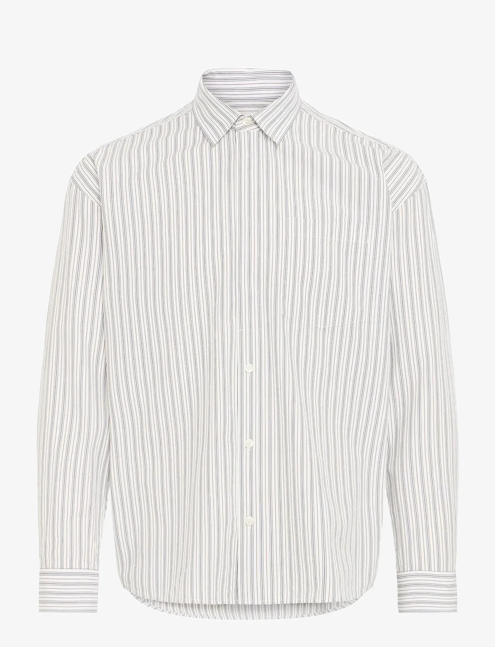 Casual Friday - CFKNUD THIN STRIPED SHIRT - gestreifte hemden - black iris - 0