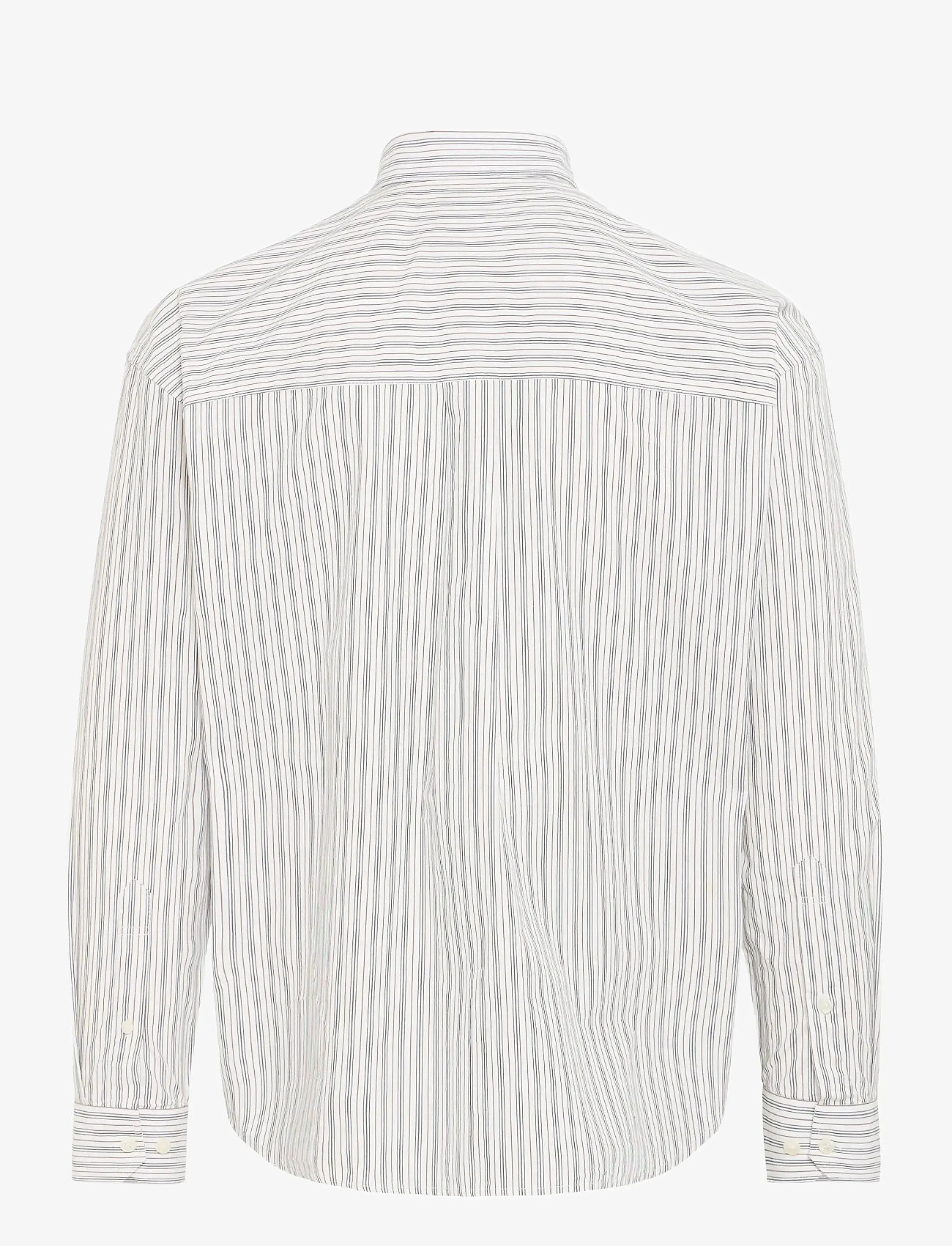 Casual Friday - CFKNUD THIN STRIPED SHIRT - randiga skjortor - black iris - 1