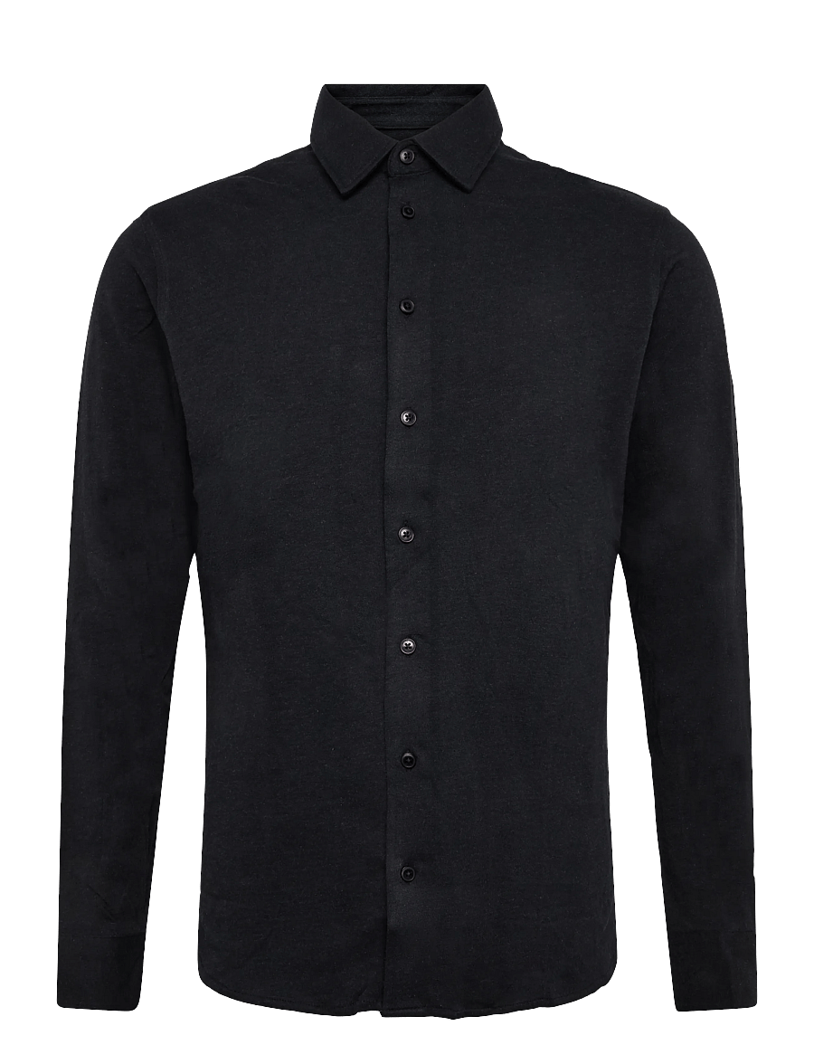 Casual Friday - CFARKAN FORMAL SHIRT - kollektioner - black beauty melange - 0
