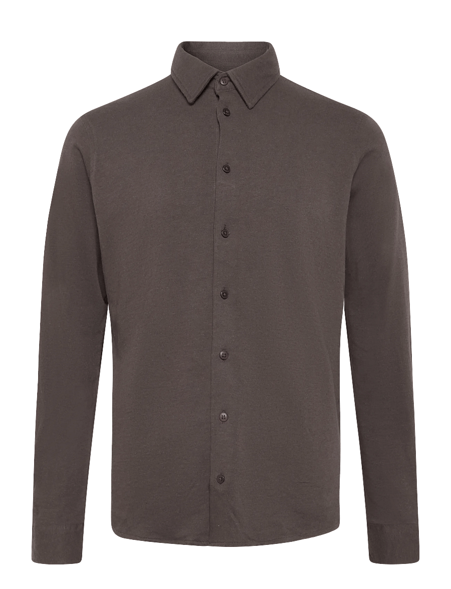 Casual Friday - CFARKAN FORMAL SHIRT - kollektioner - demitasse melange - 0