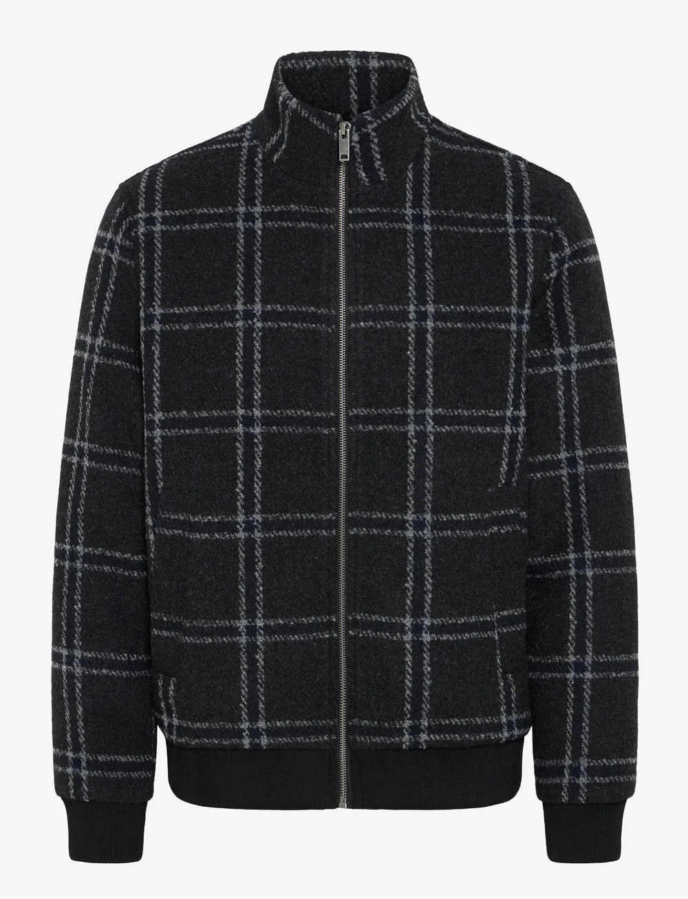 Casual Friday - CFWILKE CHECKED JACKET - höstjackor - charcoal gray melange - 1